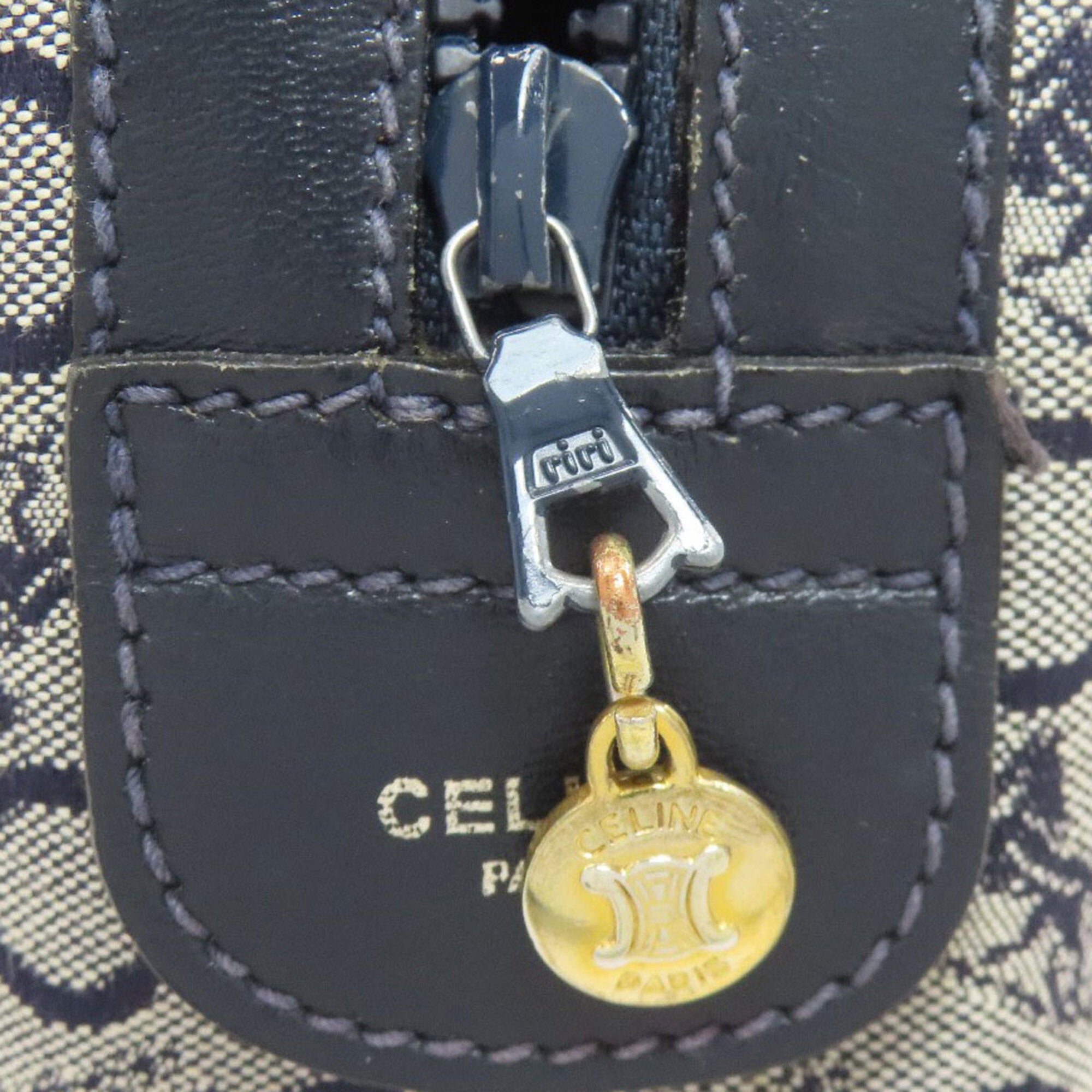 Celine Navy Canvas Handbag (Pre-Owned)