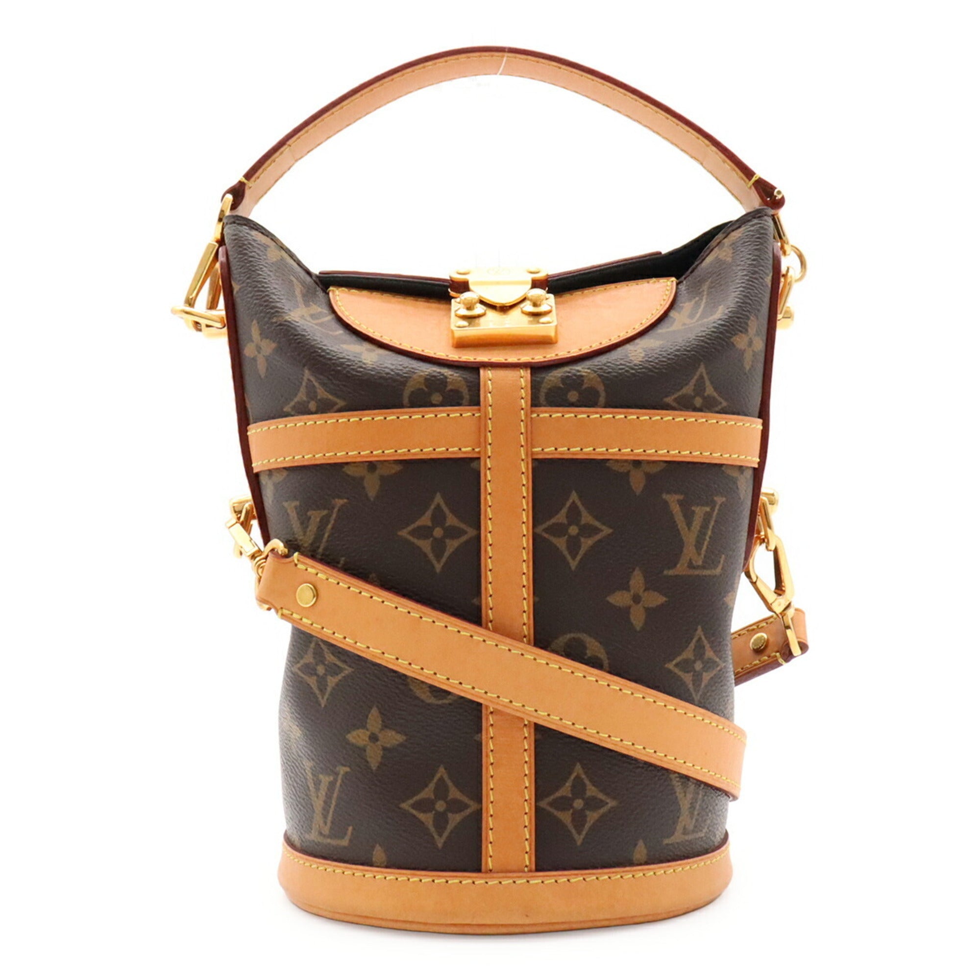 Louis Vuitton Brown Monogram Canvas Handbag Shoulder Bag (Pre-Owned)
