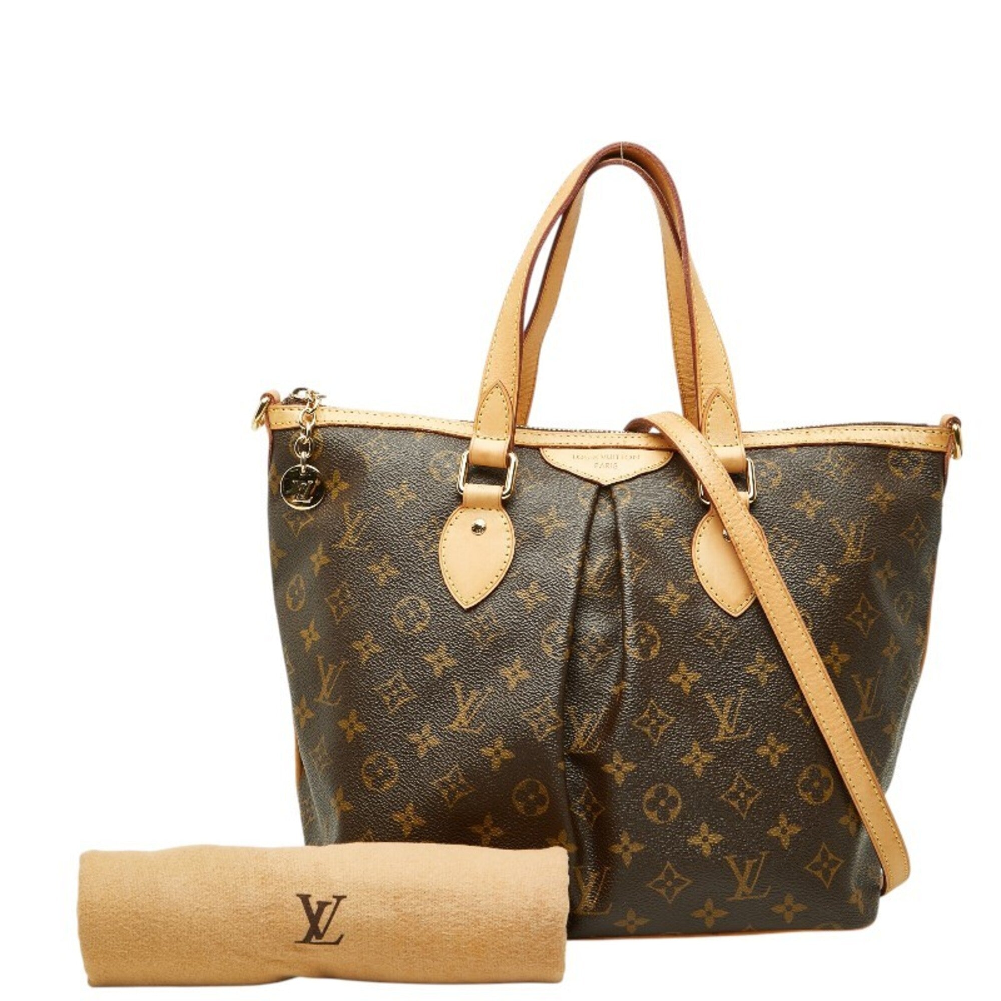 Louis Vuitton Brown Pvc Leather Handbag Shoulder Bag (Pre-Owned)