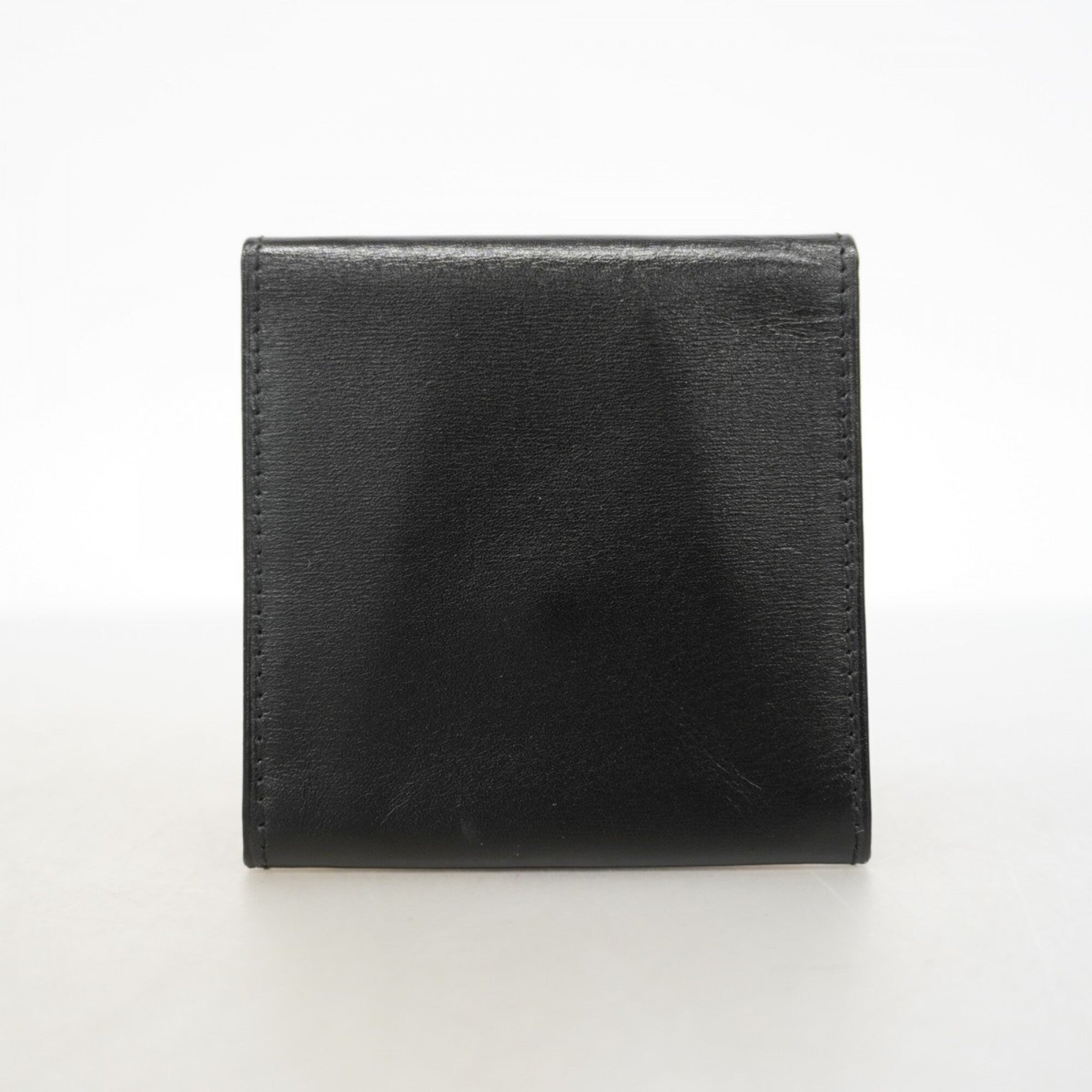 Cartier Black Leather Coin Purse/Coin Case (Pre-Owned)