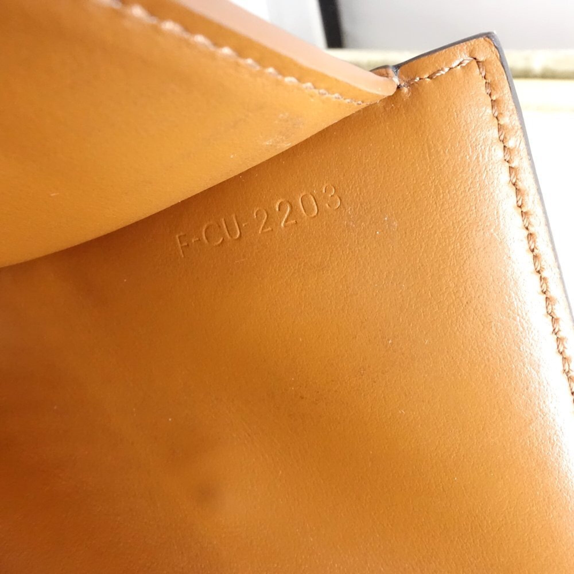 Celine Brown Canvas Leather Wallet (Tri-Fold) (Pre-Owned)