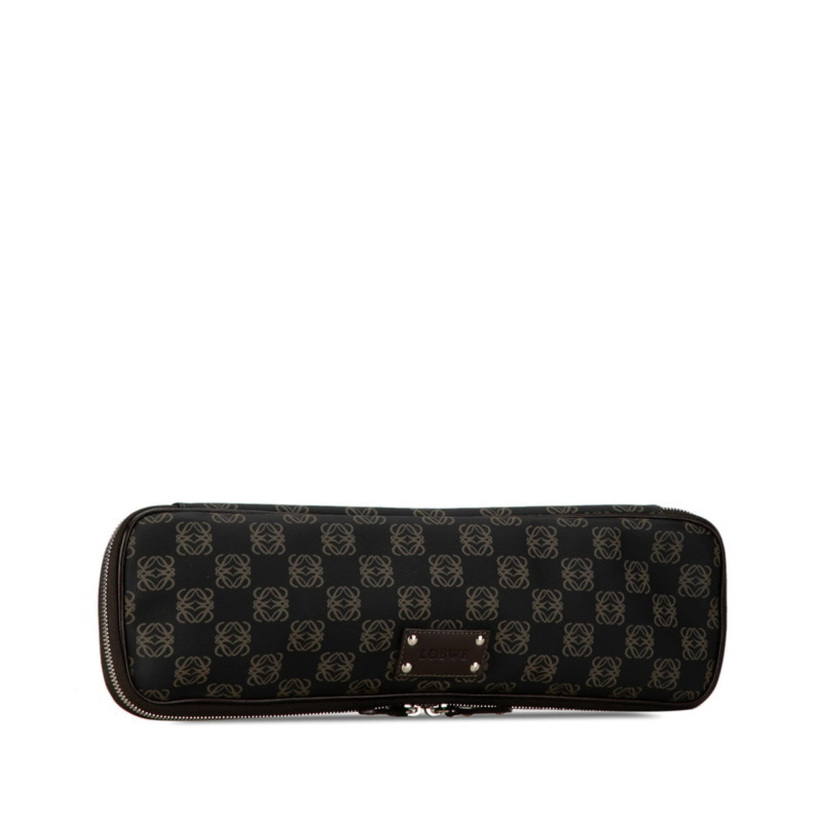 Loewe Black Brown Pvc Leather Clutch Bag (Pre-Owned)