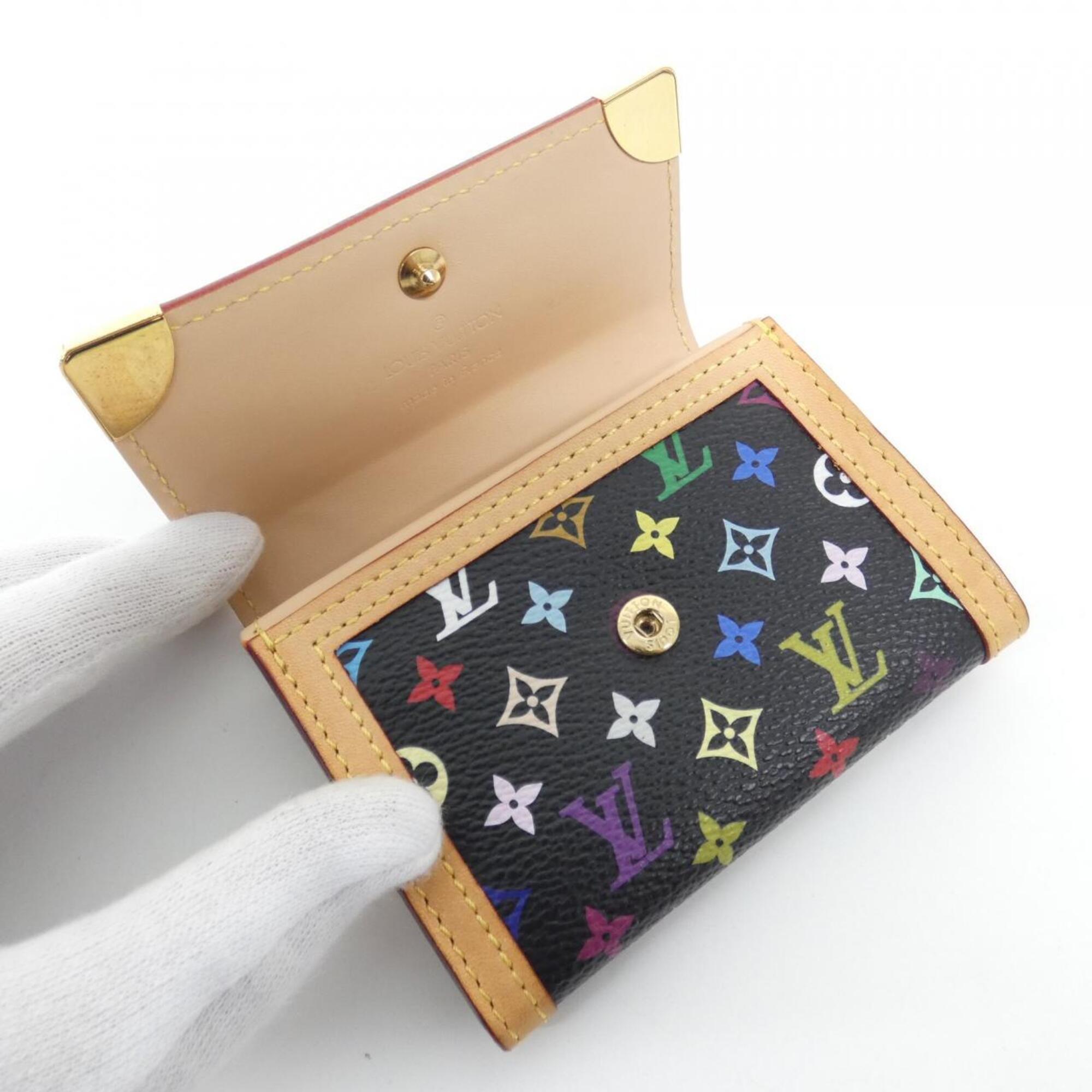 Louis Vuitton Black Coated Canvas Coin Purse/Coin Case (Pre-Owned)