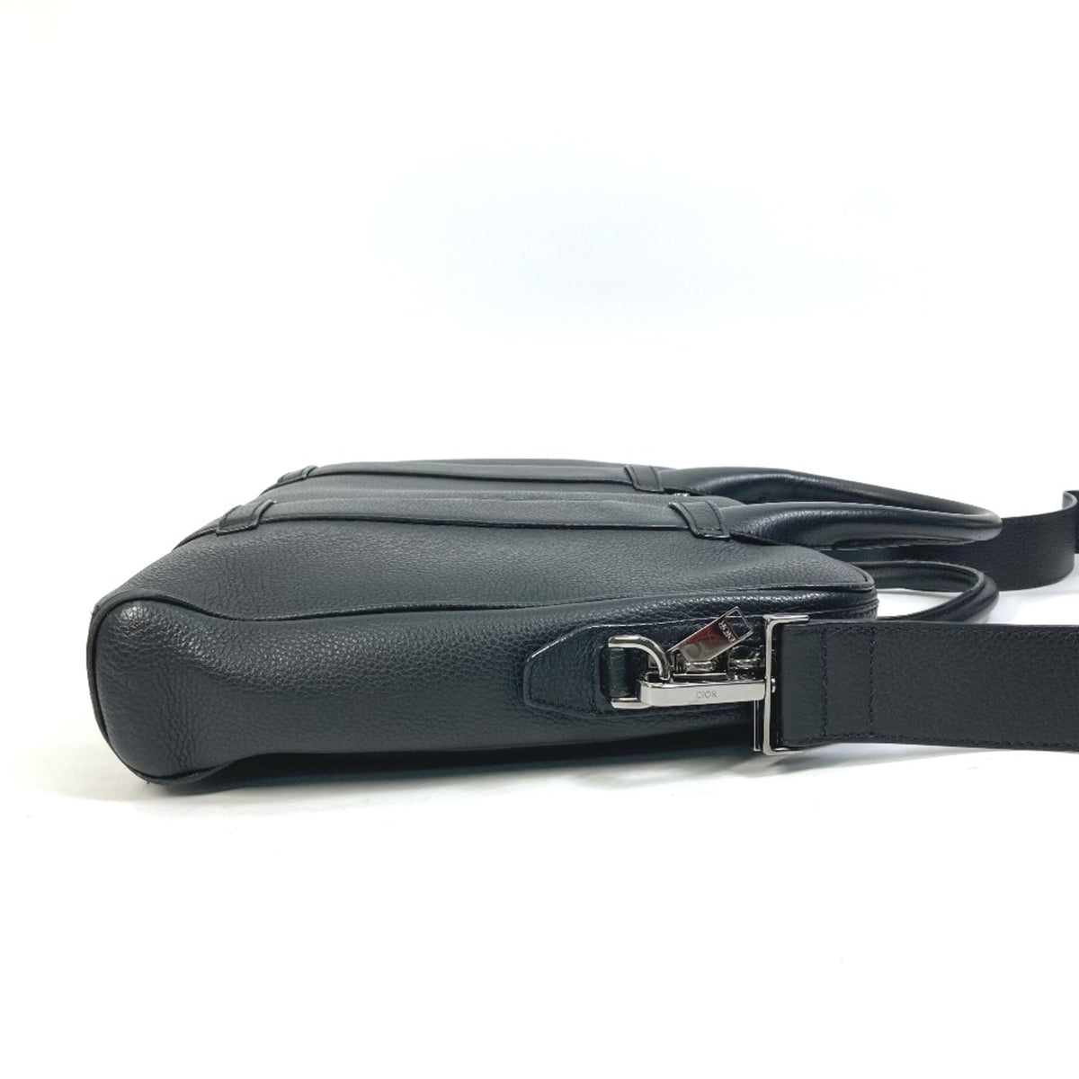 Dior Homme Black Leather Briefcase (Pre-Owned)