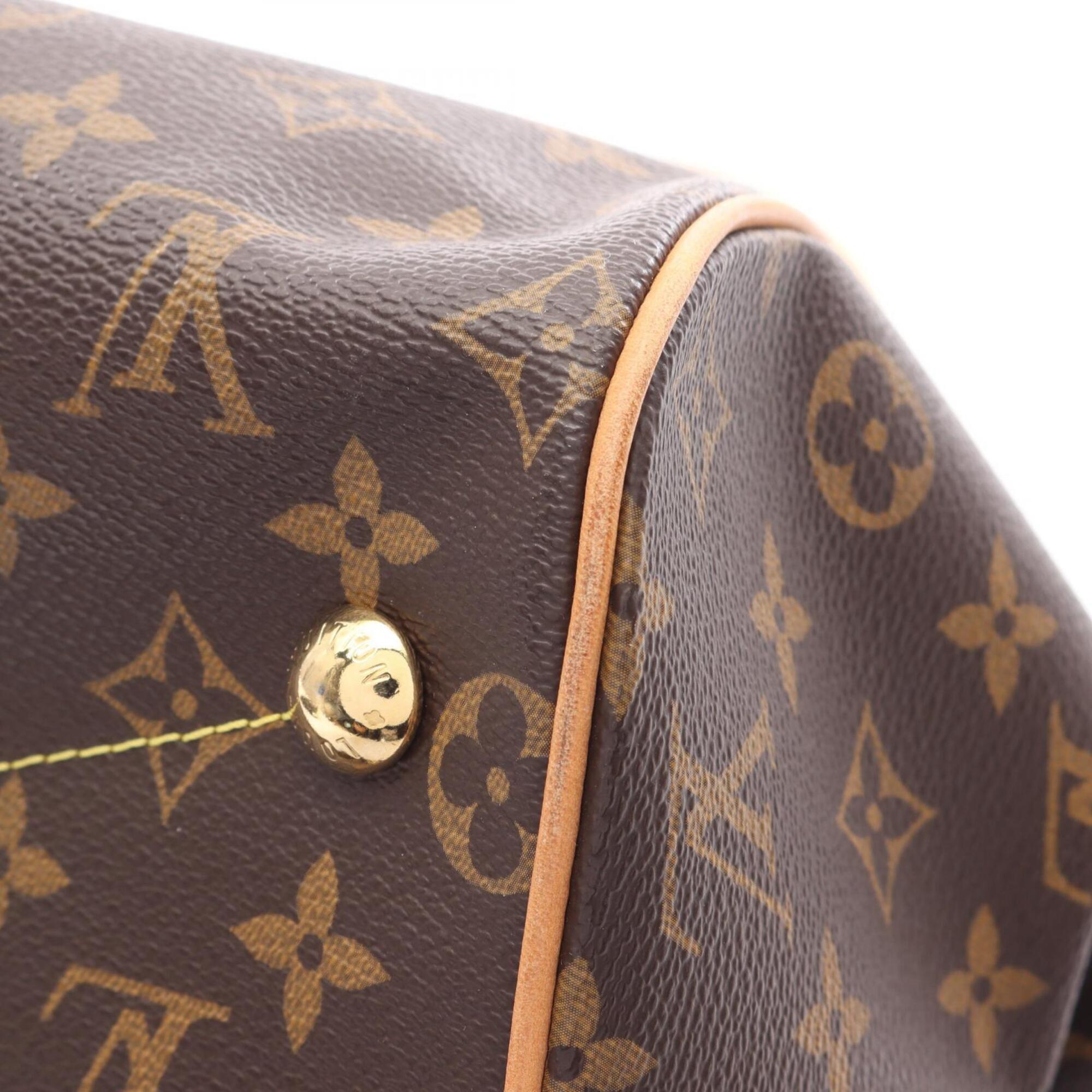 Louis Vuitton Brown Monogram Coated Canvas Leather Handbag (Pre-Owned)