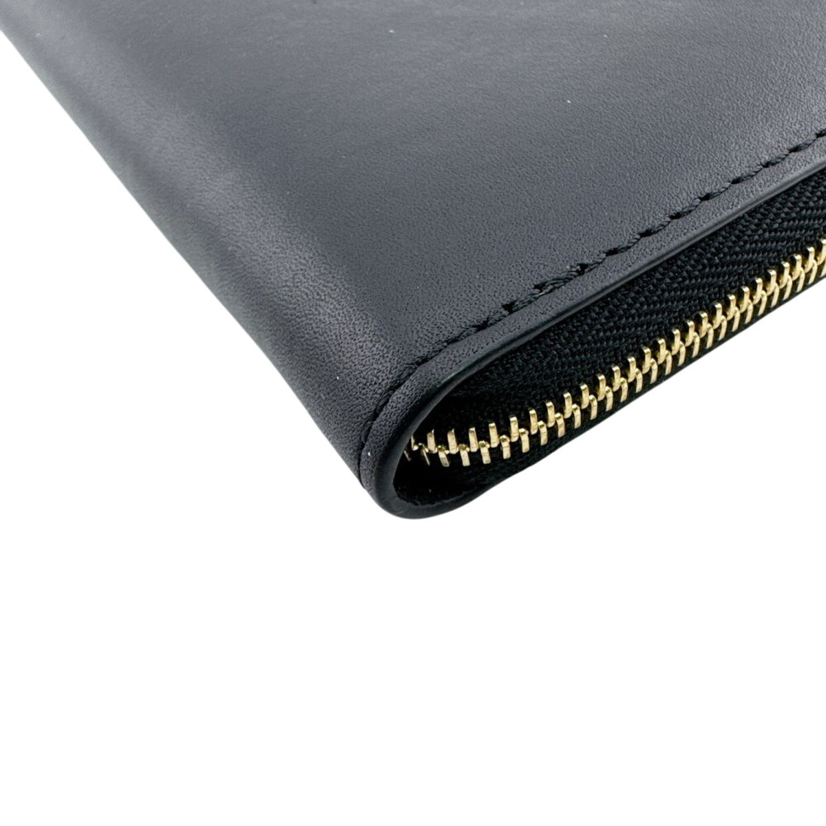 Loewe Black Orange Leather Long Wallet (Bi-Fold) (Pre-Owned)