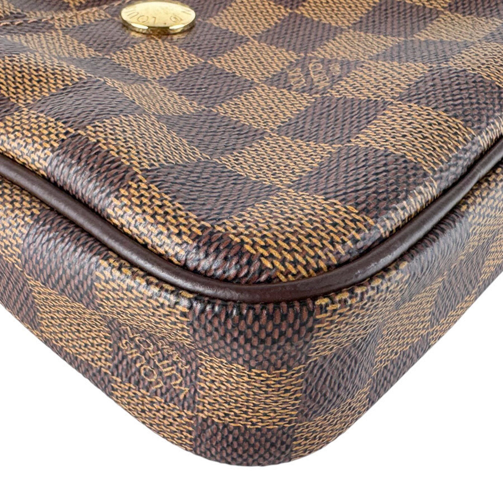Louis Vuitton Damier Canvas Ebene Damier Canvas Shoulder Bag (Pre-Owned)