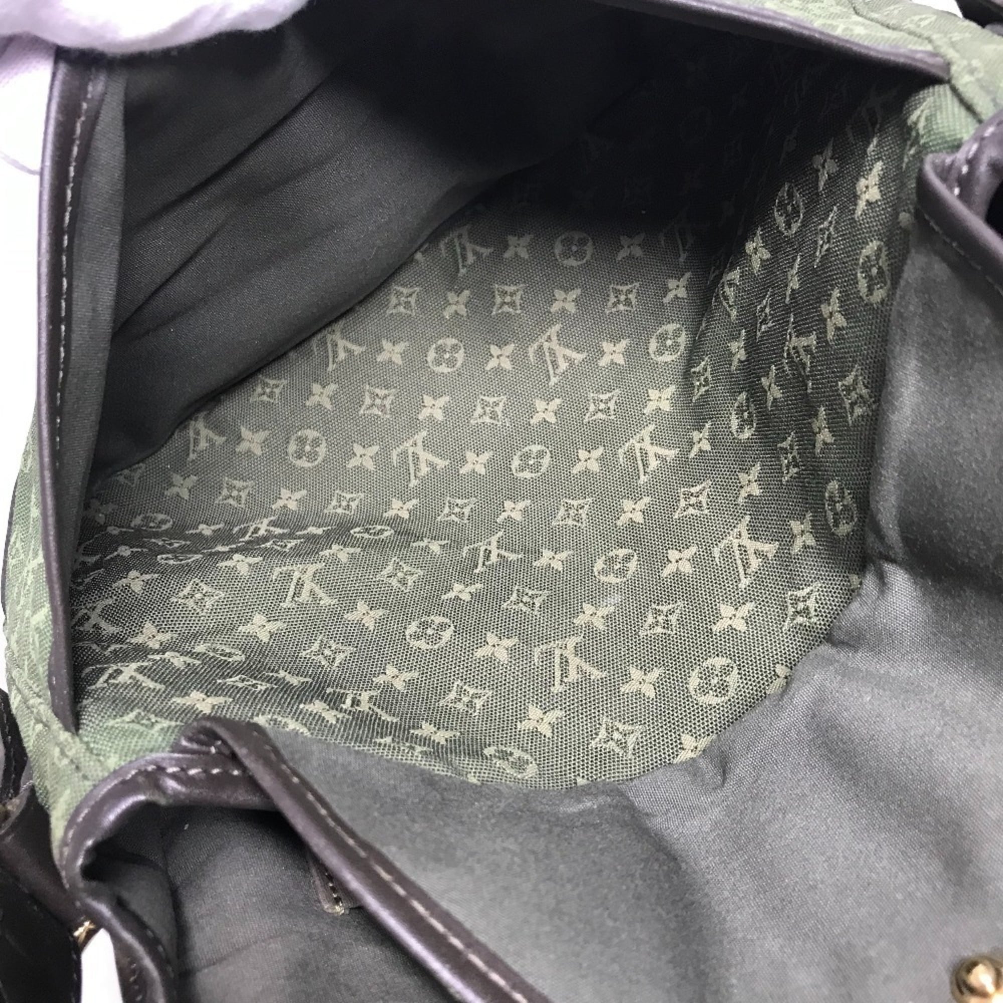 Louis Vuitton Khaki Monogram Mini Canvas Pochette Shoulder Bag (Pre-Owned)