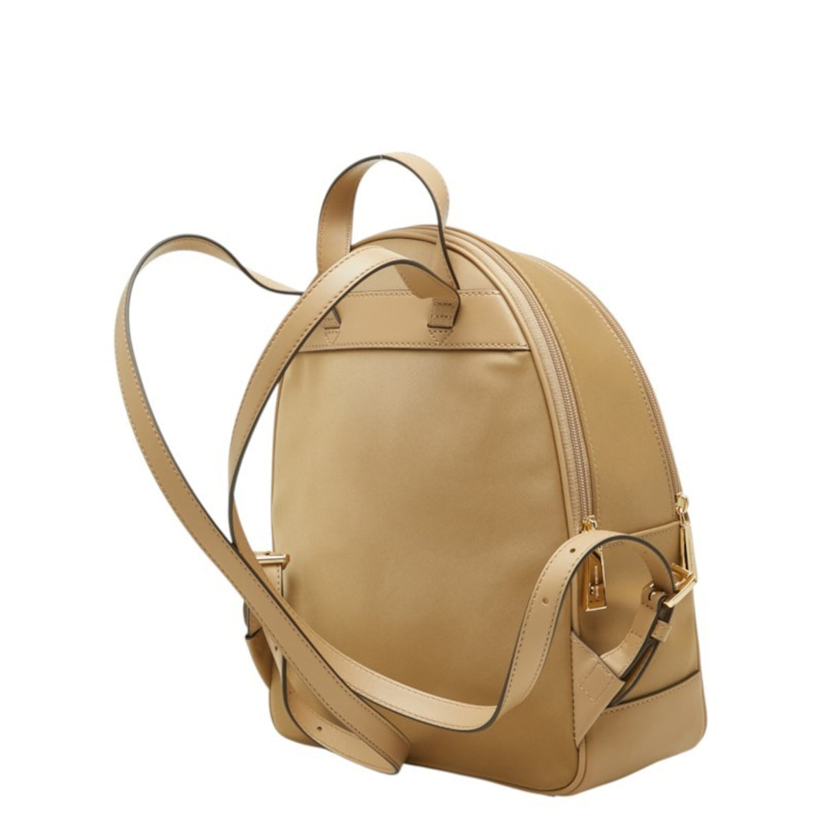 Michael Kors Beige Nylon Leather Backpack (Pre-Owned)
