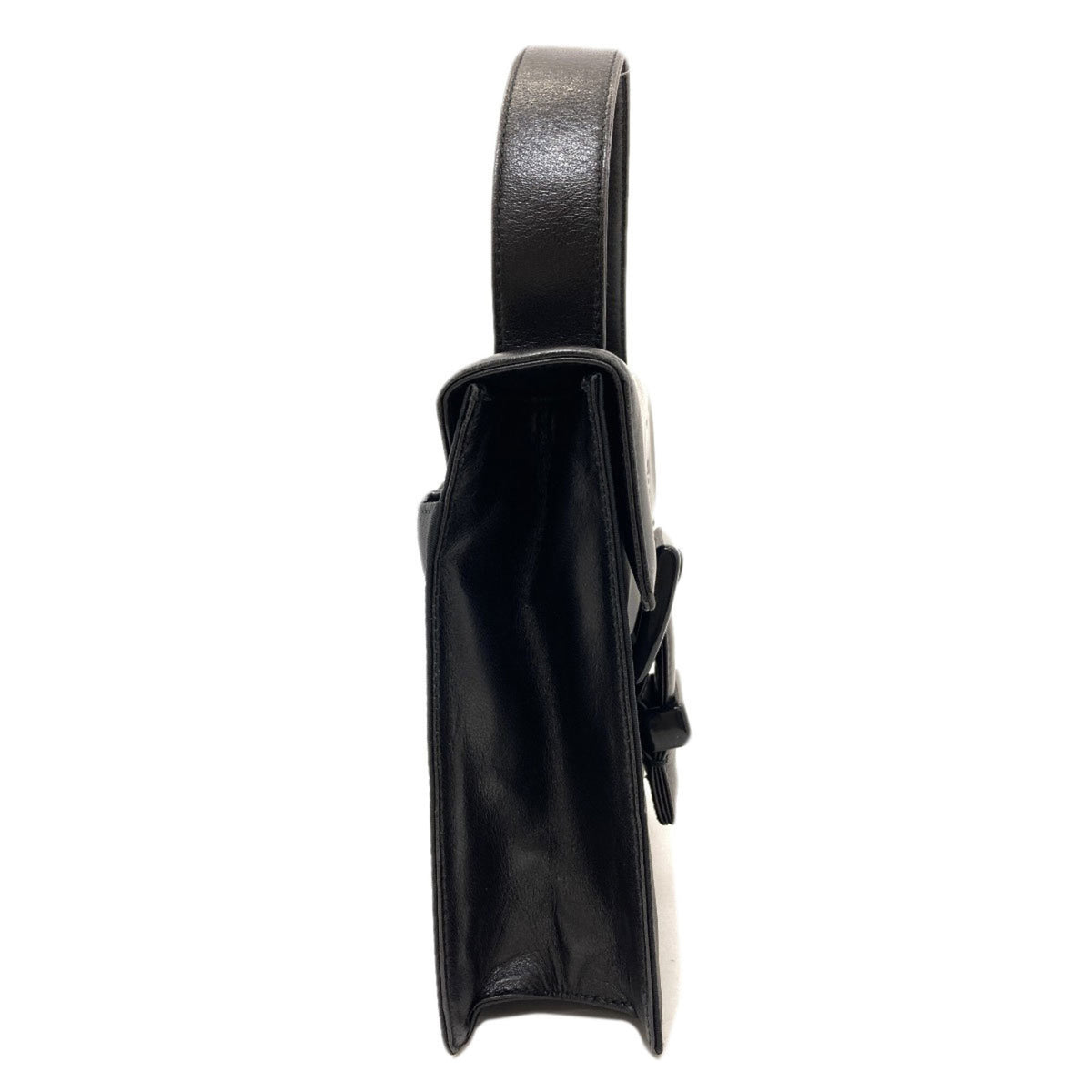 Prada Black Nylon Leather Handbag (Pre-Owned)
