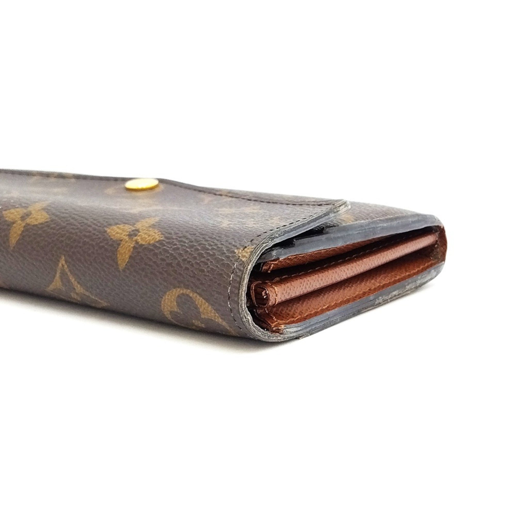 Louis Vuitton Monogram Black Monogram Long Wallet (Bi-Fold) (Pre-Owned)