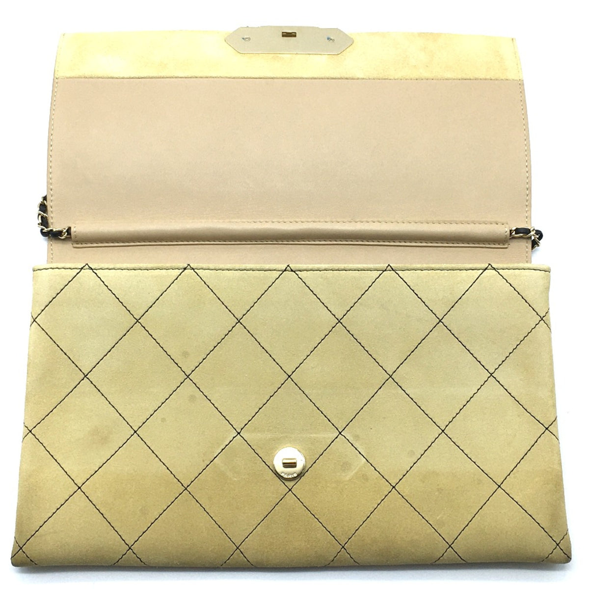 Chanel Beige Leather Shoulder Bag (Pre-Owned)