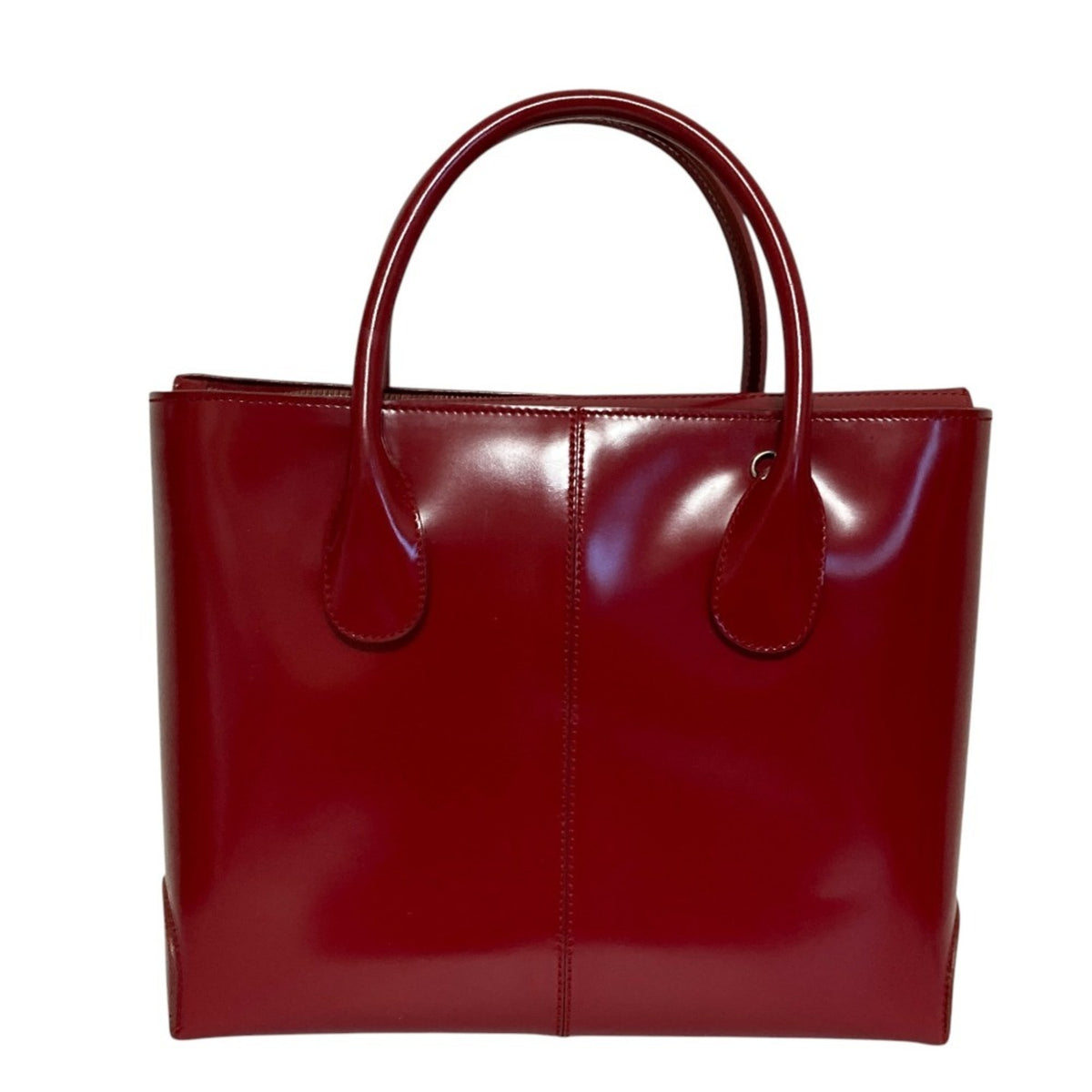 Tod's Red Color Leather Handbag Shoulder Bag (Pre-Owned)