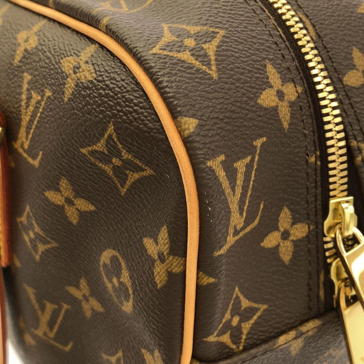 Louis Vuitton Monogram Marron Coated Canvas Shoulder Bag (Pre-Owned)