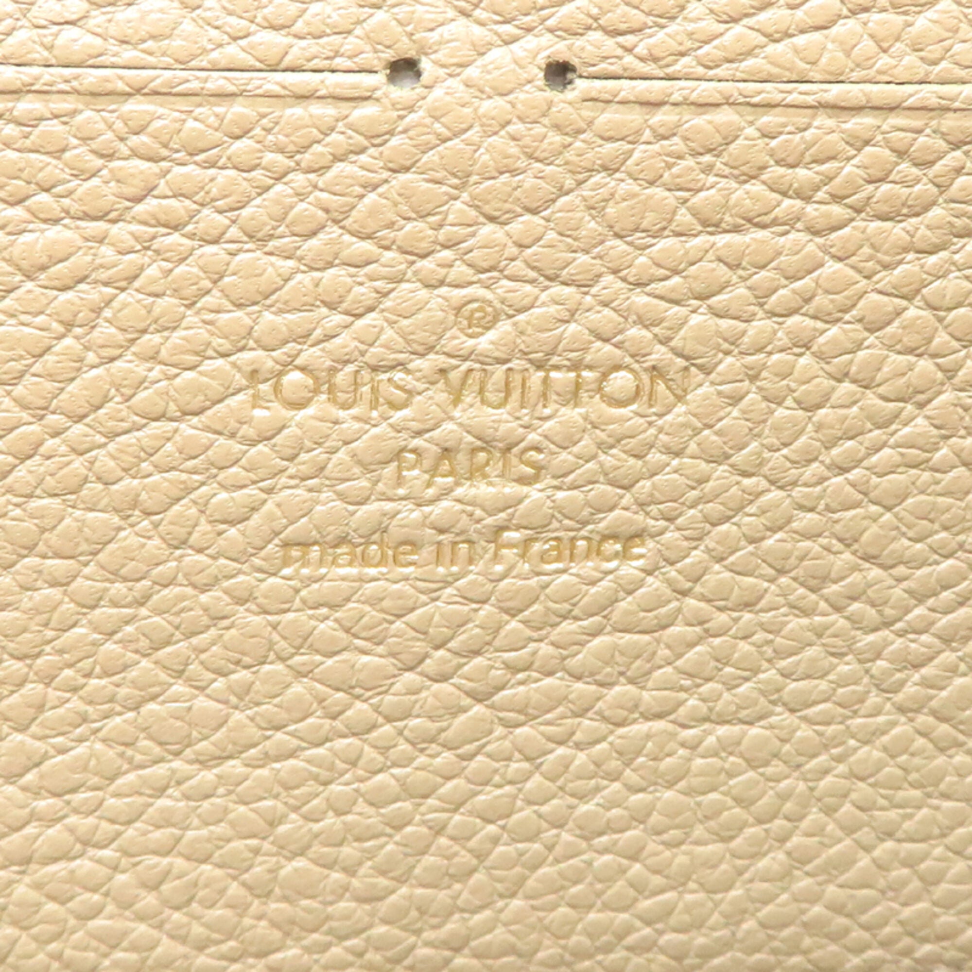 Louis Vuitton Cream Khaki Monogram Empreinte Long Wallet (Bi-Fold) (Pre-Owned)