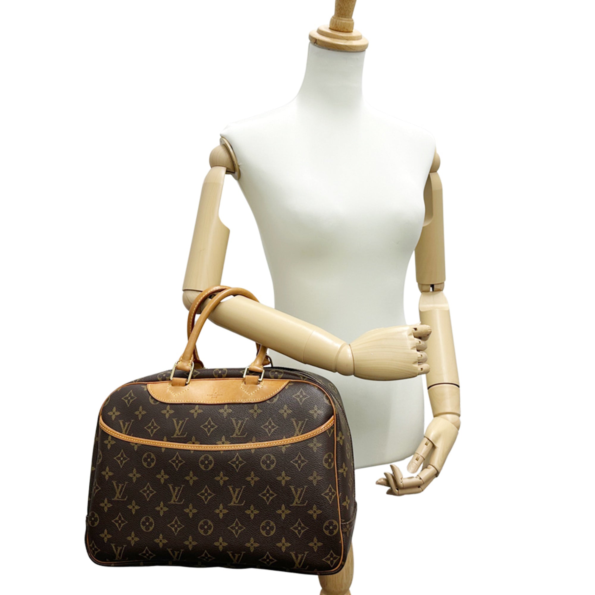 Louis Vuitton Brown Monogram Canvas Handbag (Pre-Owned)