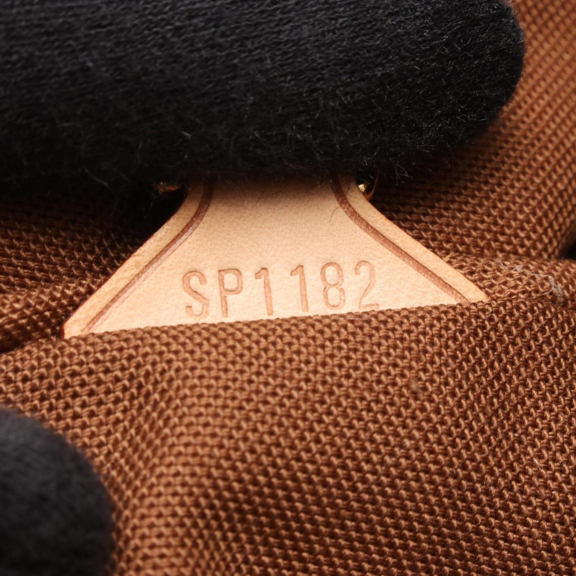 Louis Vuitton Monogram Brown Coated Canvas Leather Handbag (Pre-Owned)