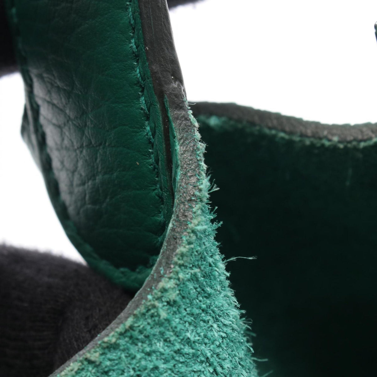 Hermes Green Taurillon Clemence Leather Leather Handbag (Pre-Owned)
