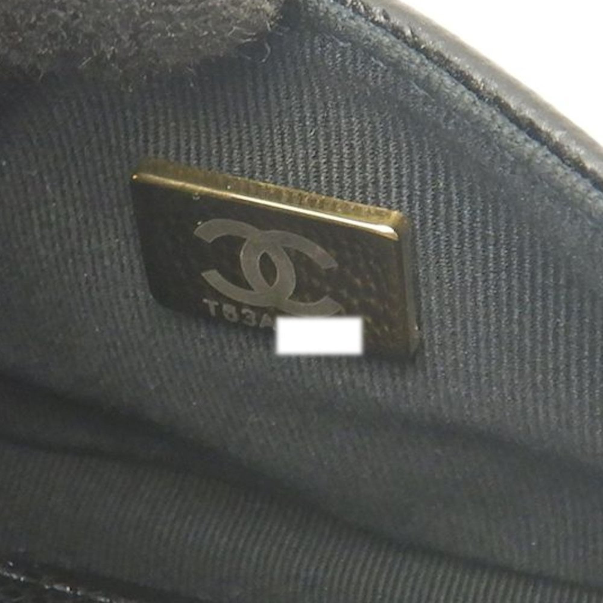 Chanel Black Grained Calfskin Backpack (Pre-Owned)