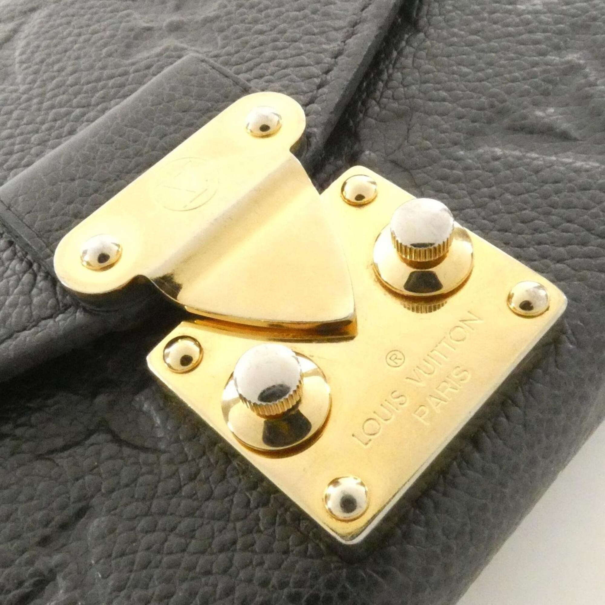 Louis Vuitton Monogram Empreinte Black Leather Long Wallet (Bi-Fold) (Pre-Owned)