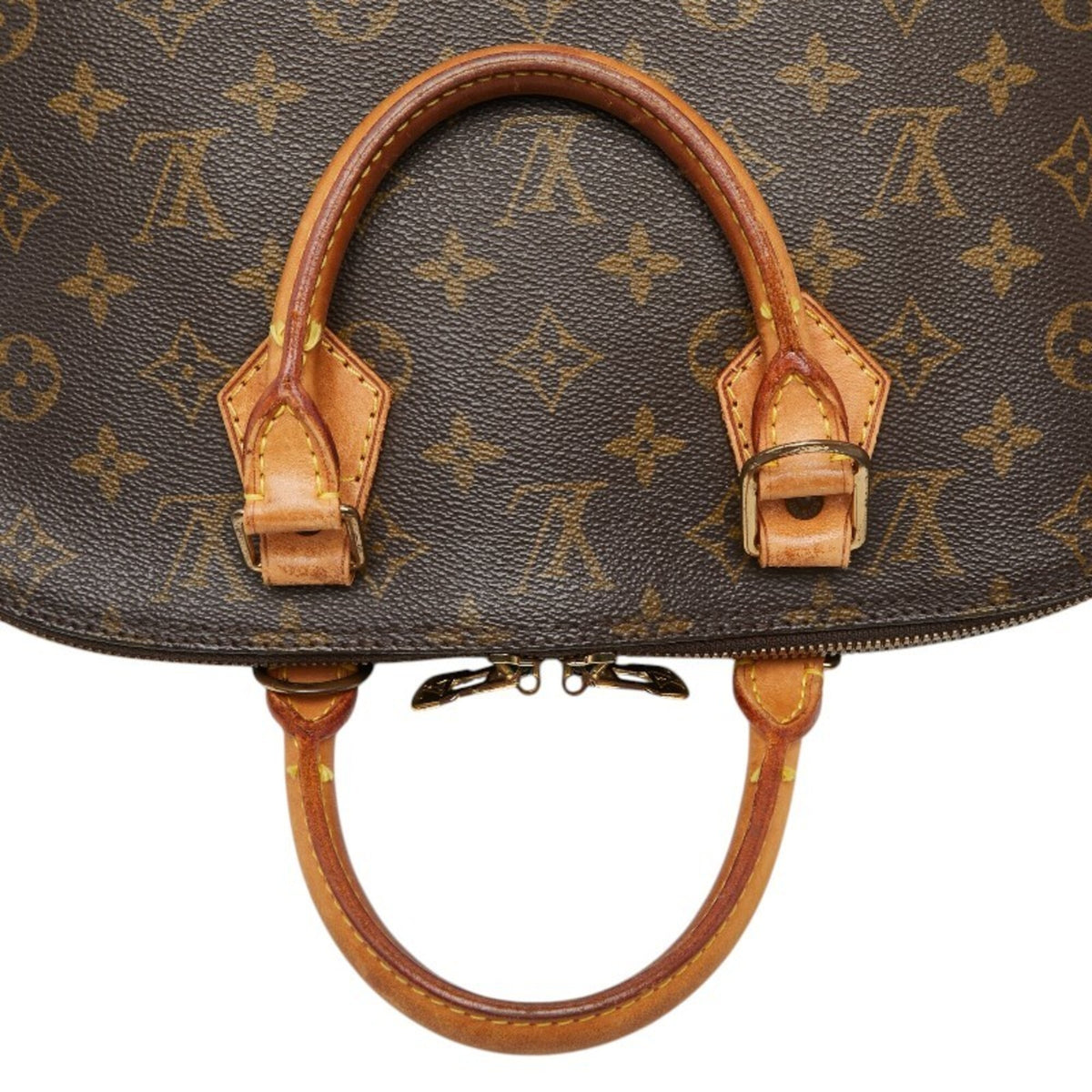 Louis Vuitton Brown Pvc Leather Handbag (Pre-Owned)
