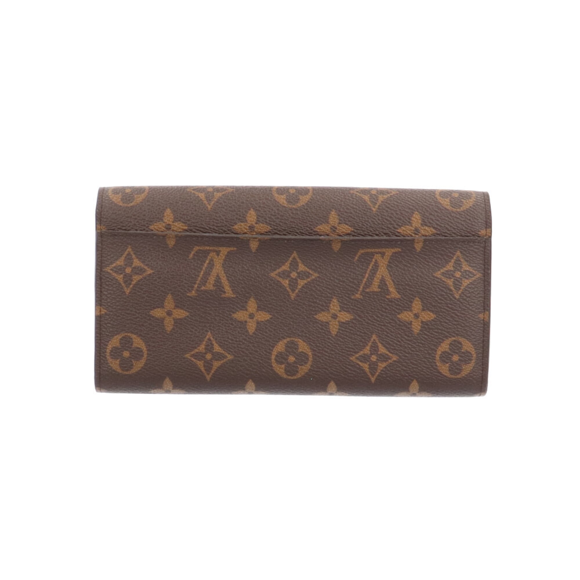 Louis Vuitton Monogram Brown Marron Monogram Canvas Long Wallet (Bi-Fold) (Pre-Owned)