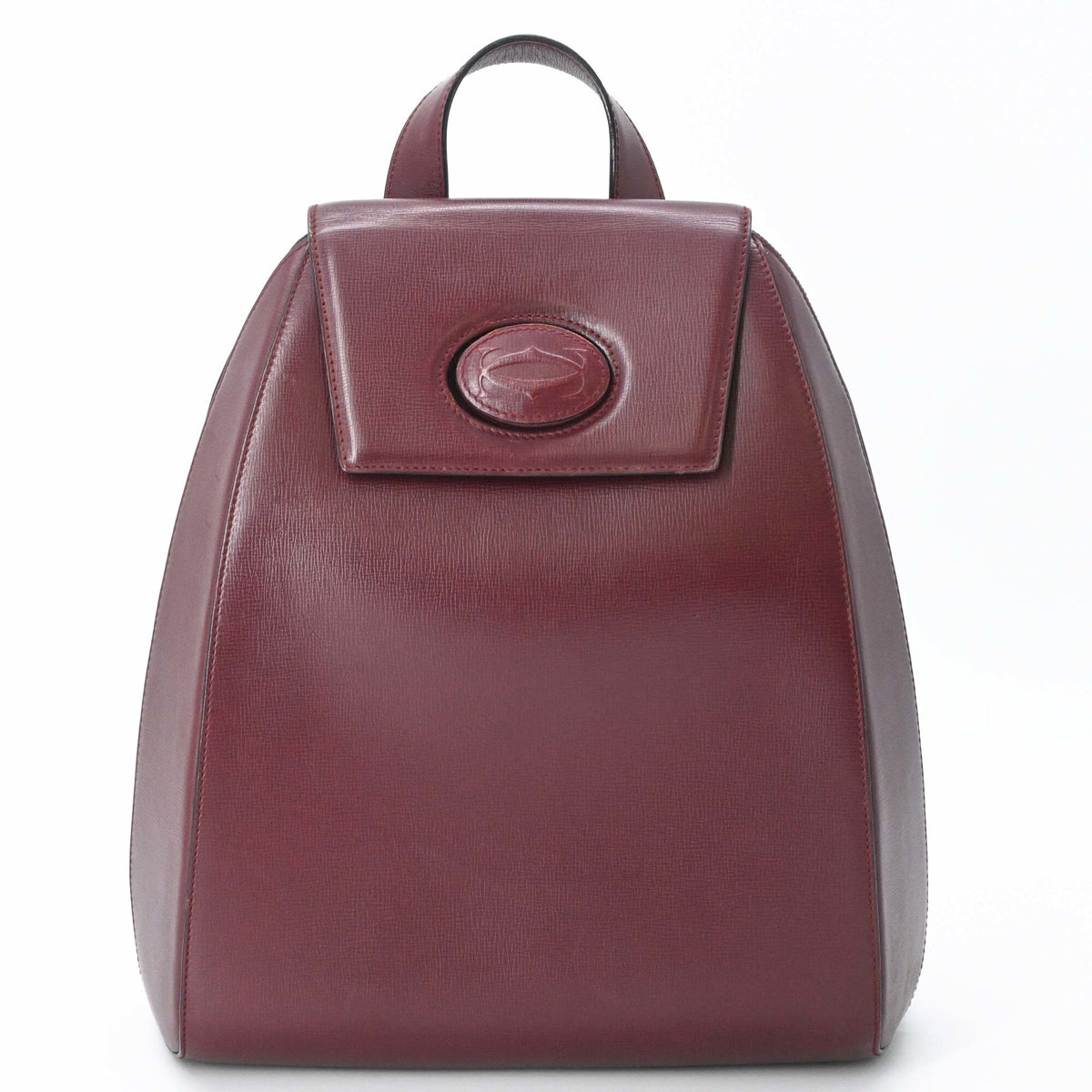 Cartier Bordeaux Leather Backpack (Pre-Owned)