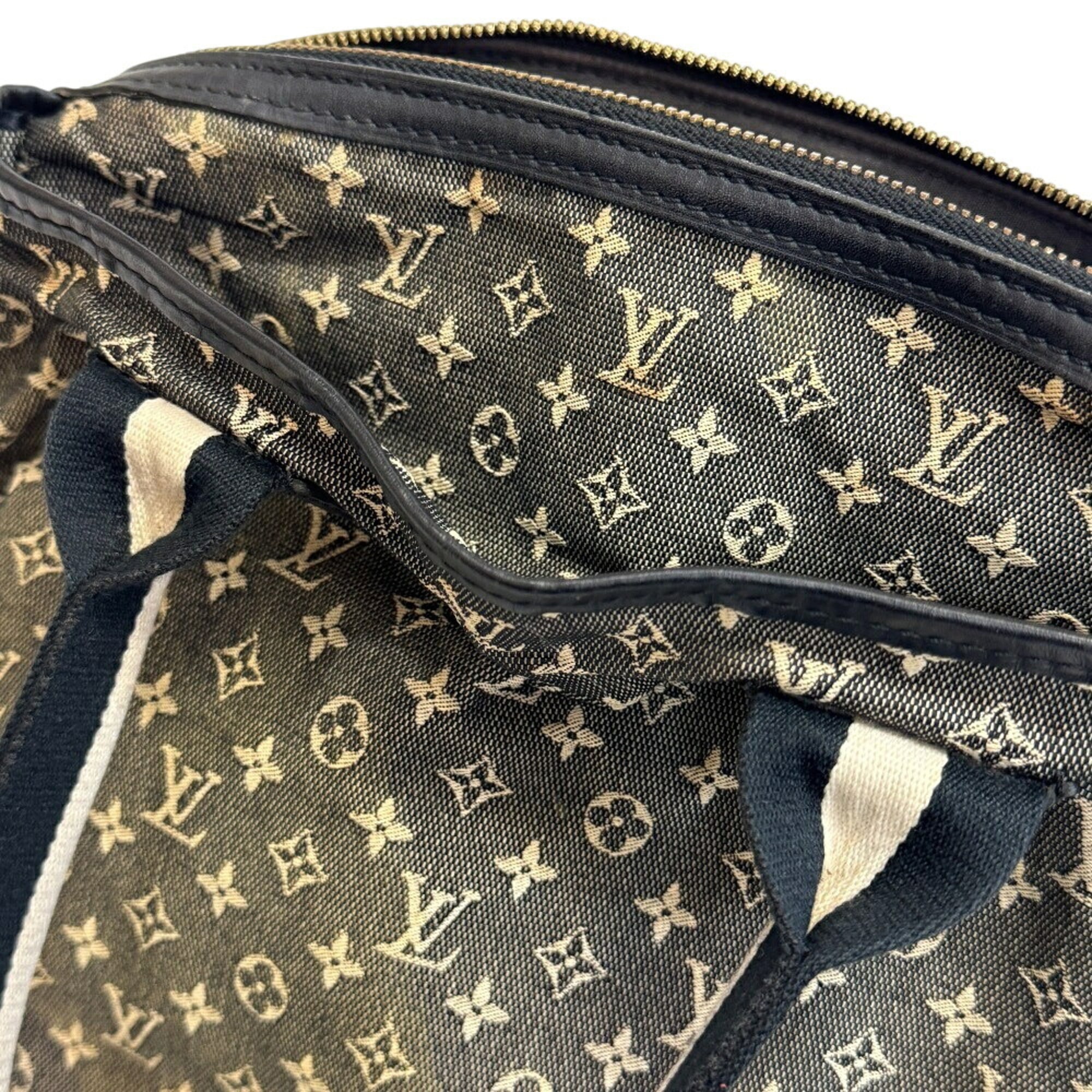 Louis Vuitton Monogram Mini Gray Navy White Monogram Mini Boston Bag Handbag (Pre-Owned)