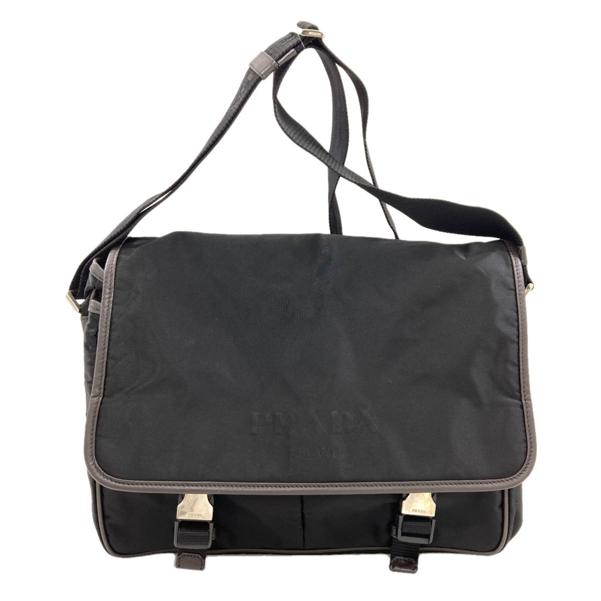 Prada Black Nylon Shoulder Bag (Pre-Owned)