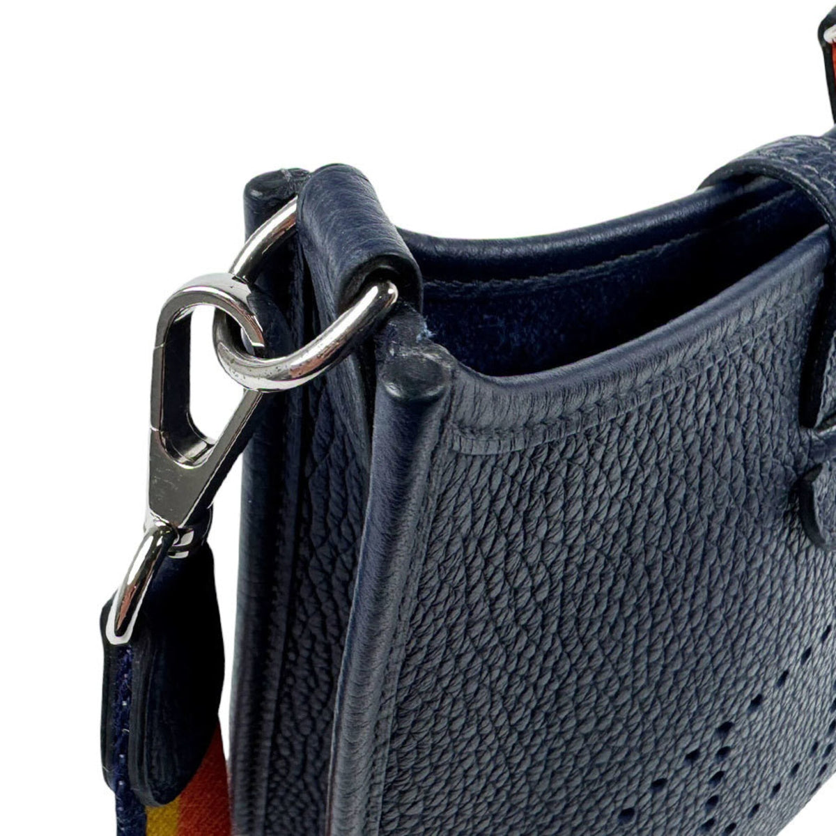 Hermes Blue Nuit Taurillon Clemence Leather Shoulder Bag (Pre-Owned)