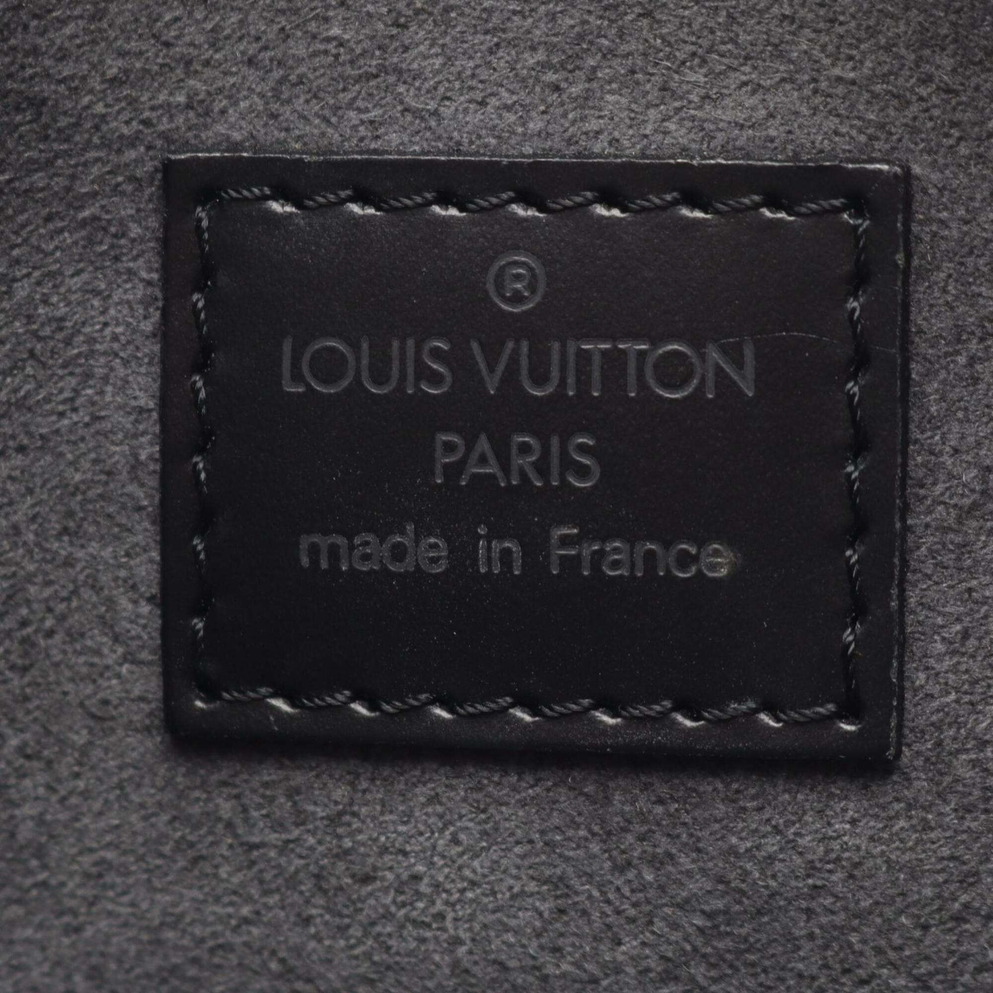 Louis Vuitton Black Leather Handbag (Pre-Owned)