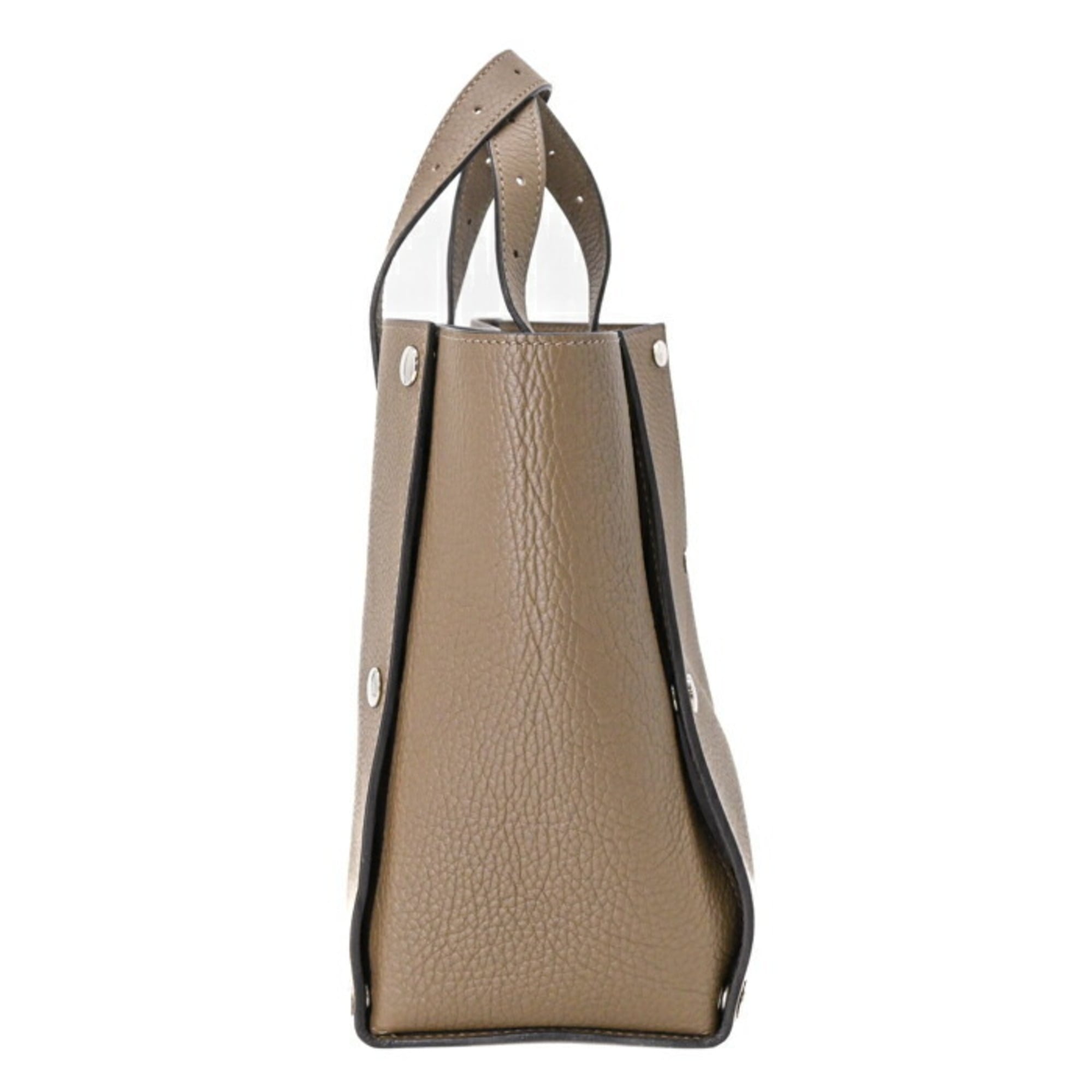 Hermes Etoupe Gray Taurillon Clemence Leather Handbag (Pre-Owned)