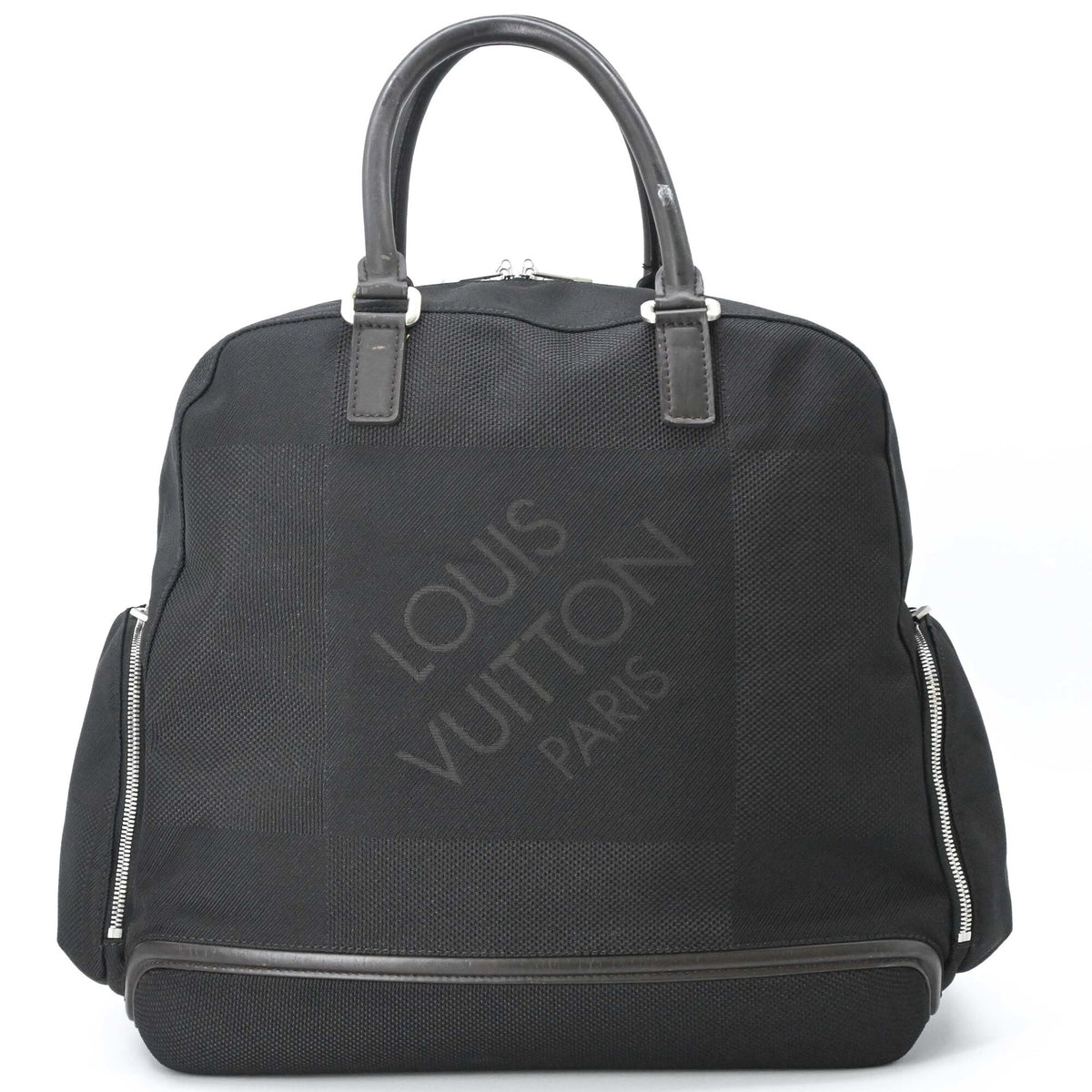 Louis Vuitton Damier Geant Black Damier Geant Leather Boston Bag Handbag (Pre-Owned)