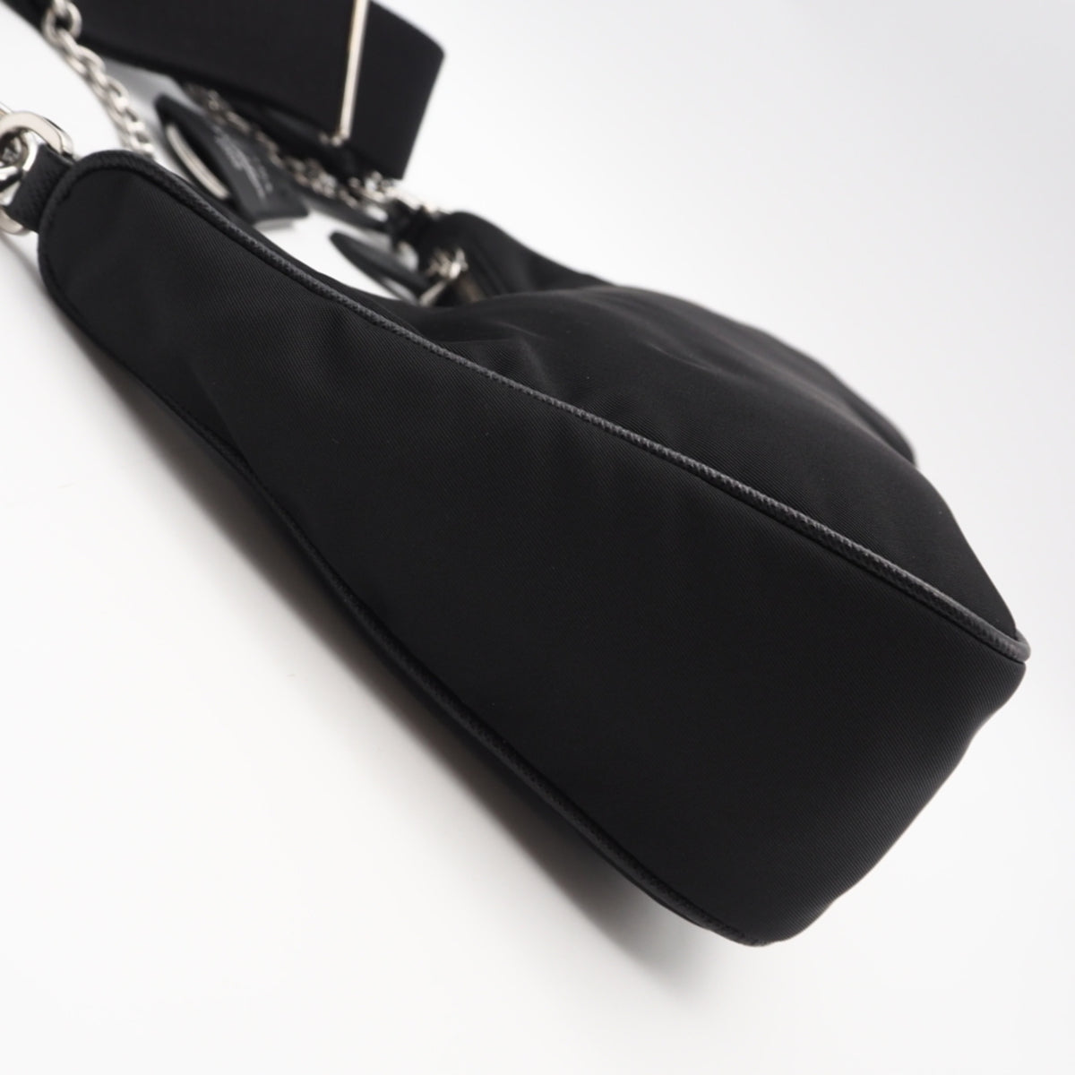 Prada Black Nylon Leather Shoulder Bag (Pre-Owned)