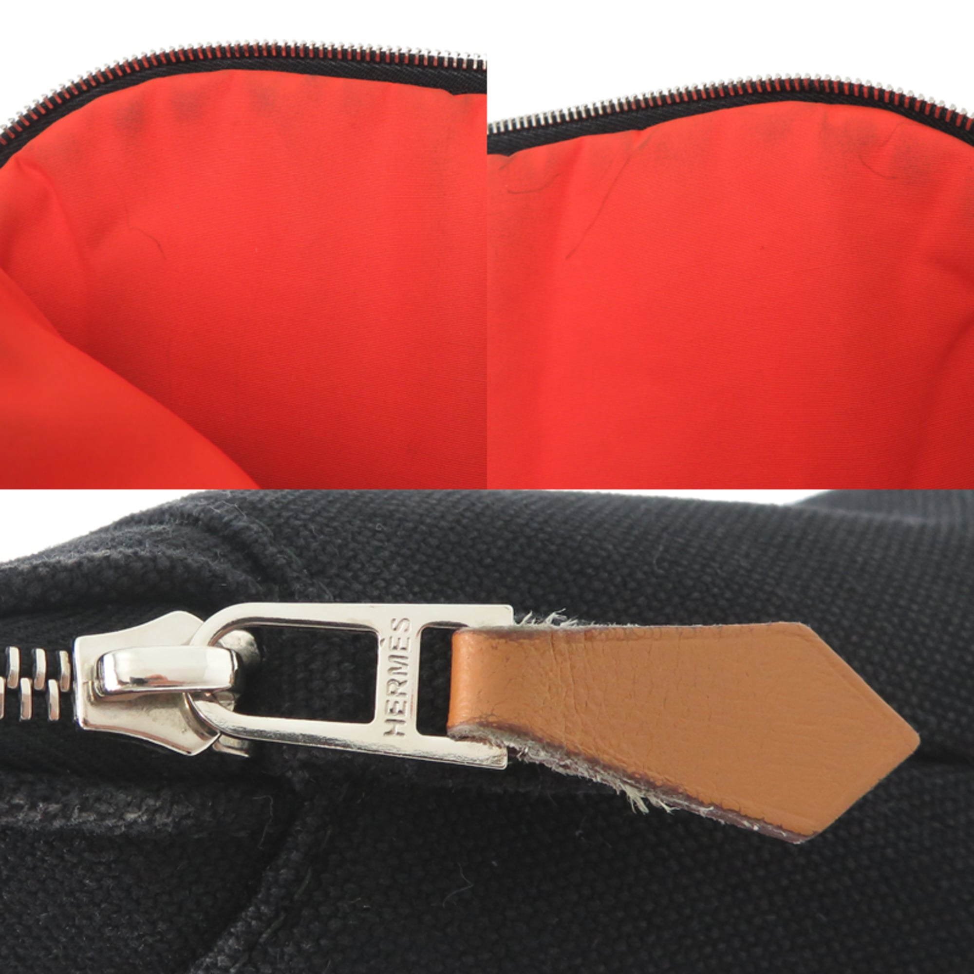 Hermes Black Cotton Pouch (Pre-Owned)