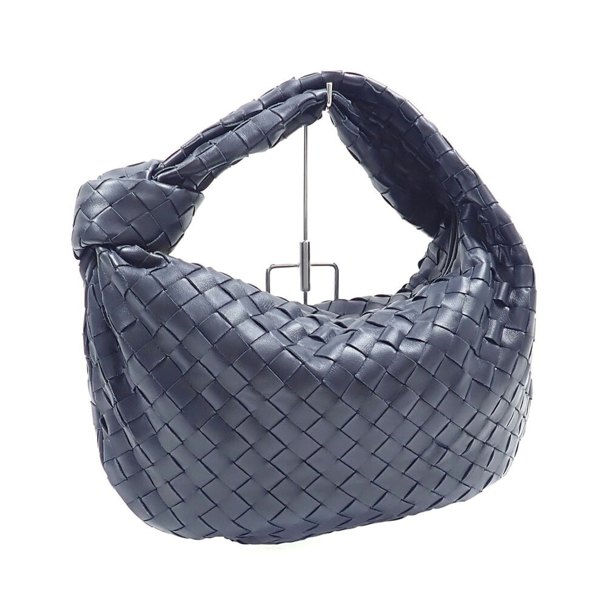 Bottega Veneta Navy Leather Shoulder Bag (Pre-Owned)