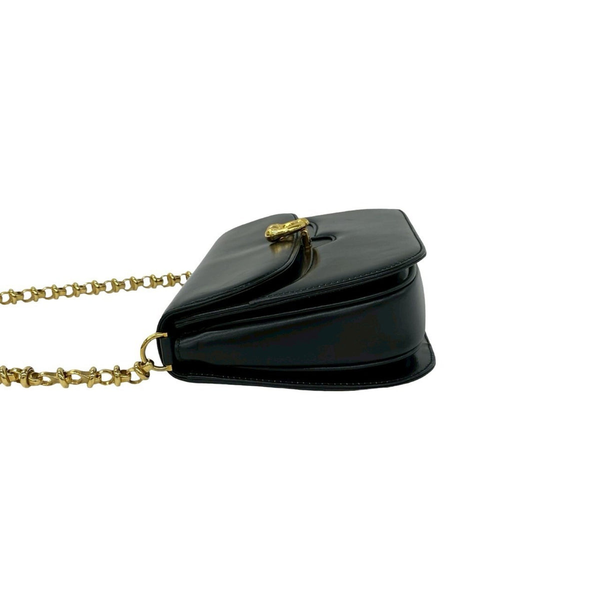 Gucci Black Leather Pochette Shoulder Bag (Pre-Owned)