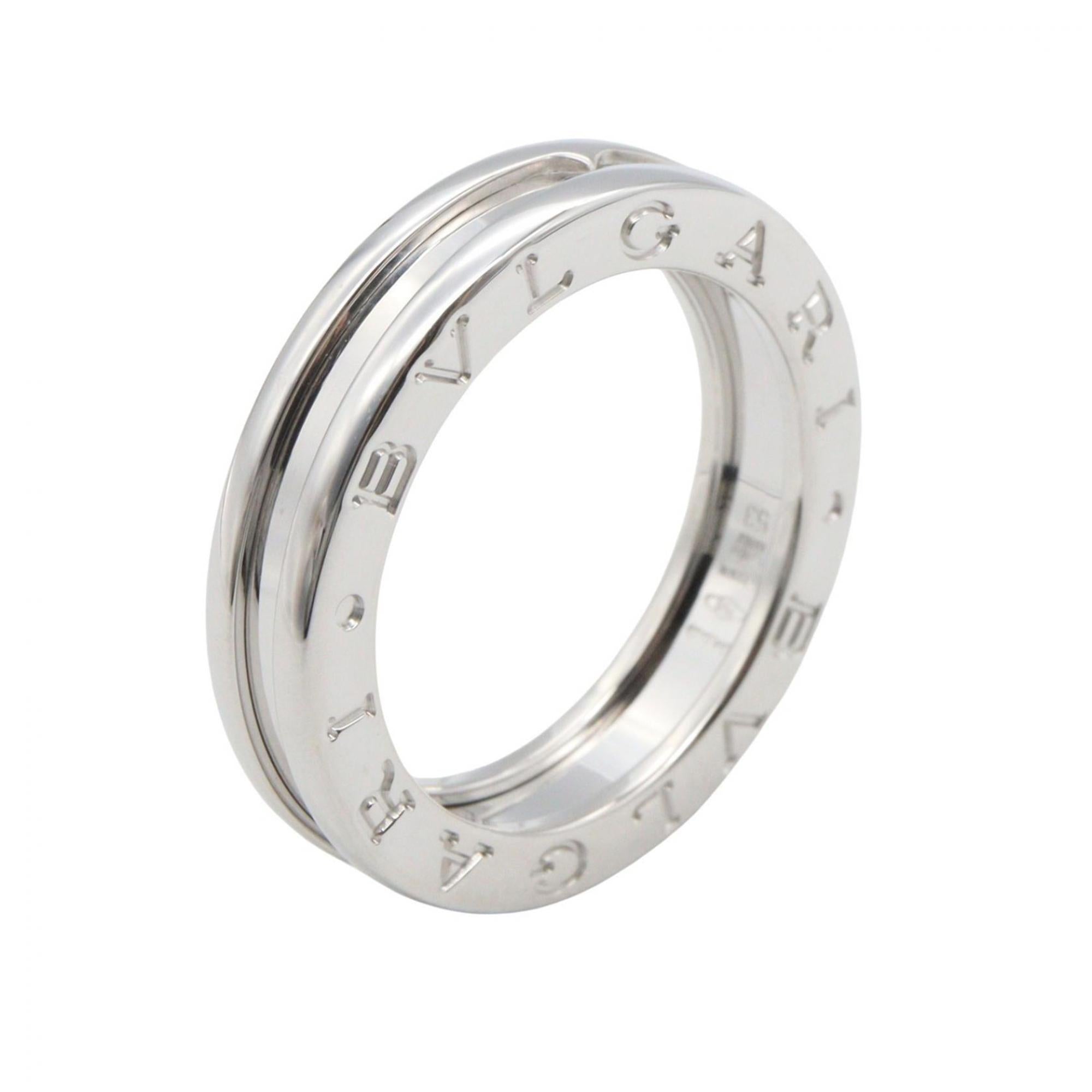 Bvlgari Silver White Gold (18K) Band Ring (Pre-Owned)