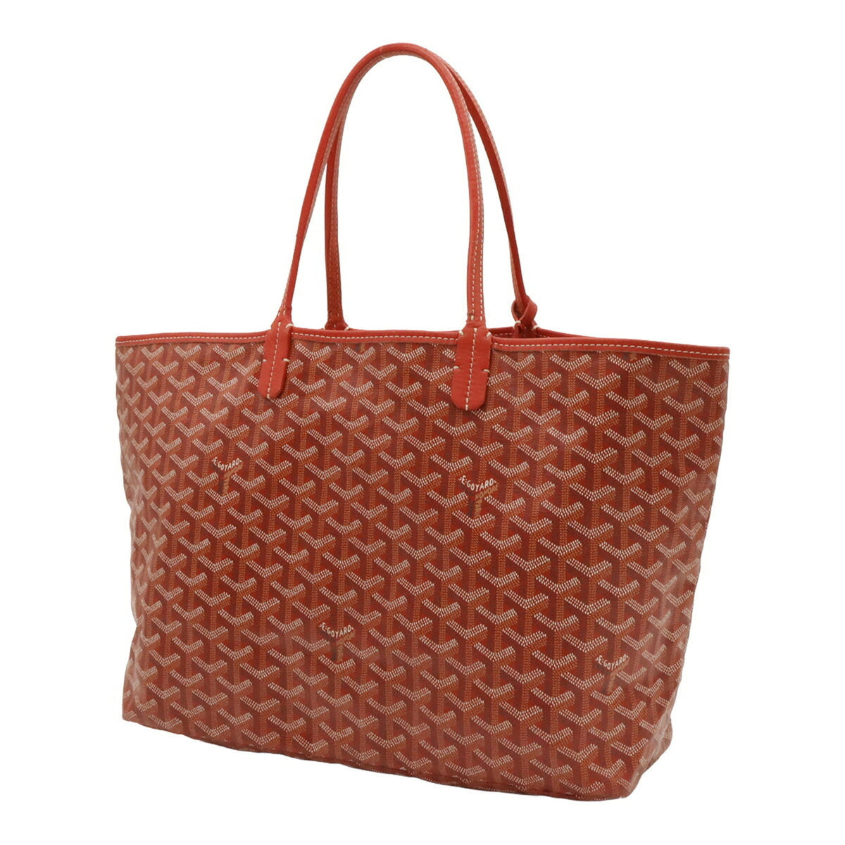 Goyard Red Color Yellow Coated Canvas Pouch Shoulder Bag Tote Bag (Pre-Owned)