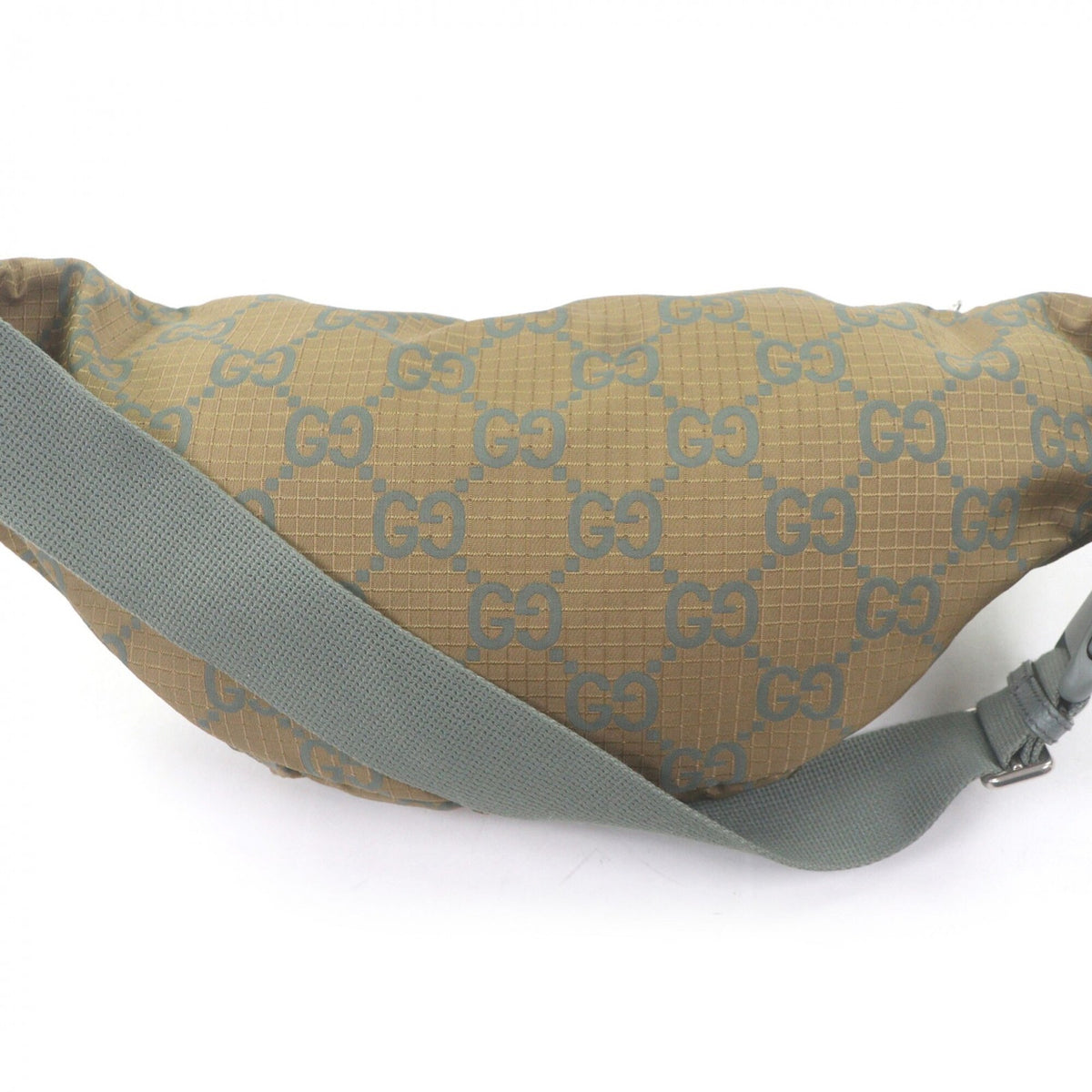 Gucci Khaki Nylon Sling Bag (Pre-Owned)