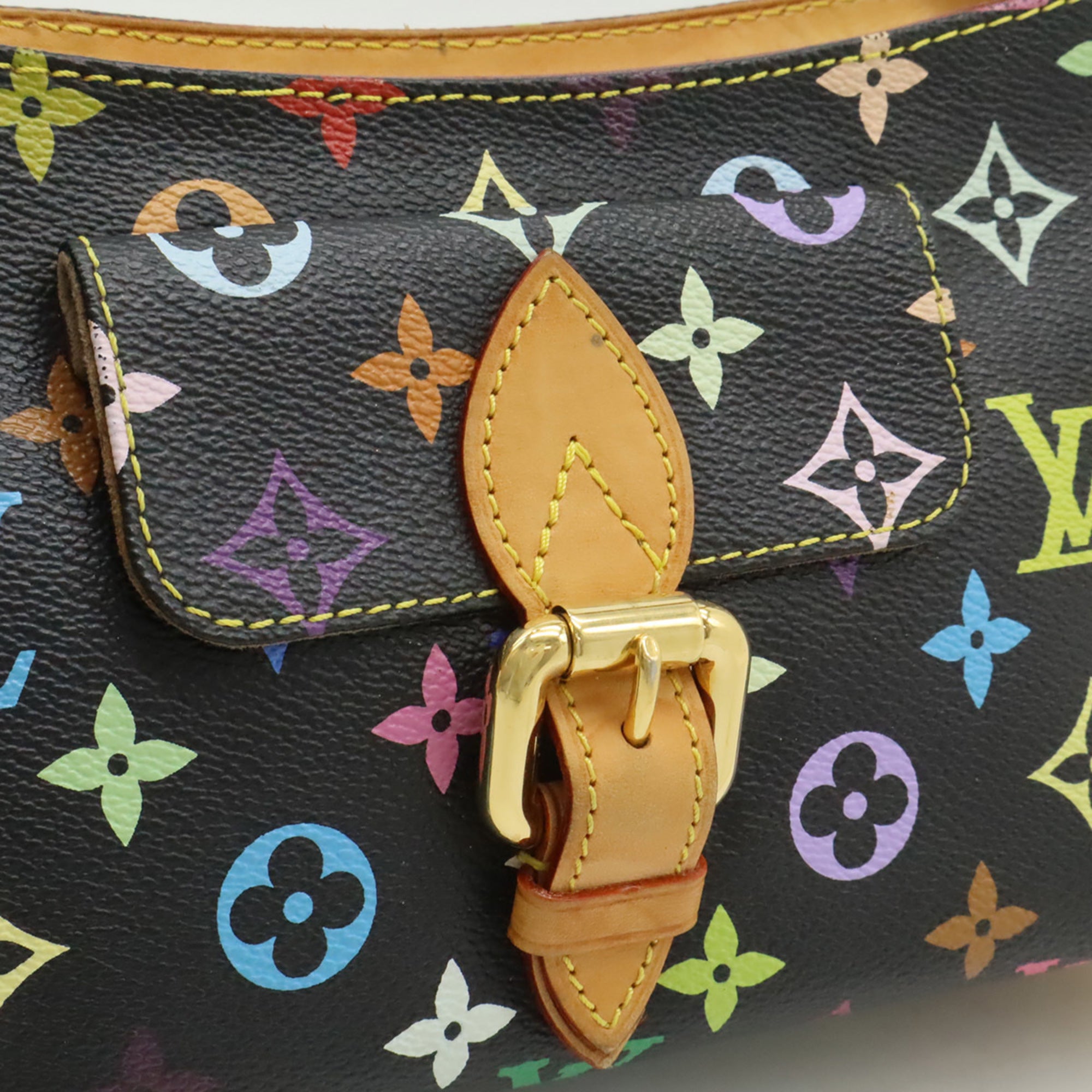 Louis Vuitton Noir Monogram Canvas Handbag Shoulder Bag (Pre-Owned)