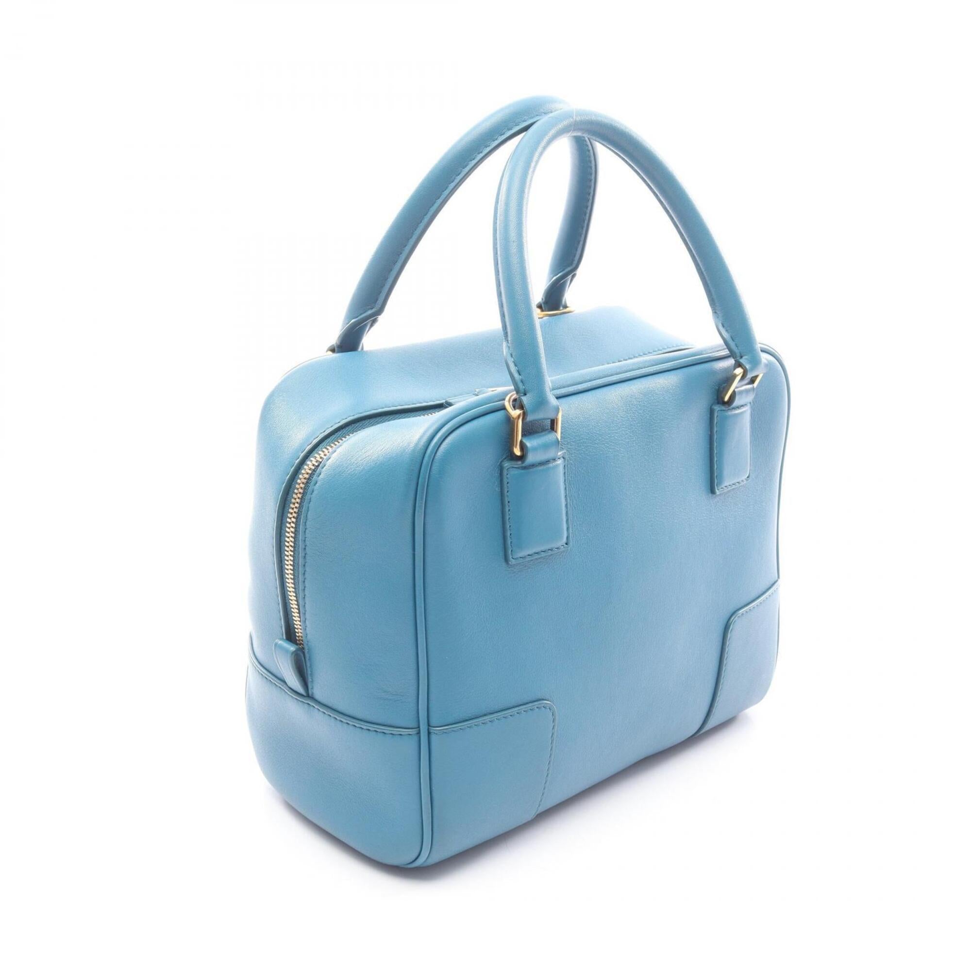 Loewe Blue Leather Handbag (Pre-Owned)