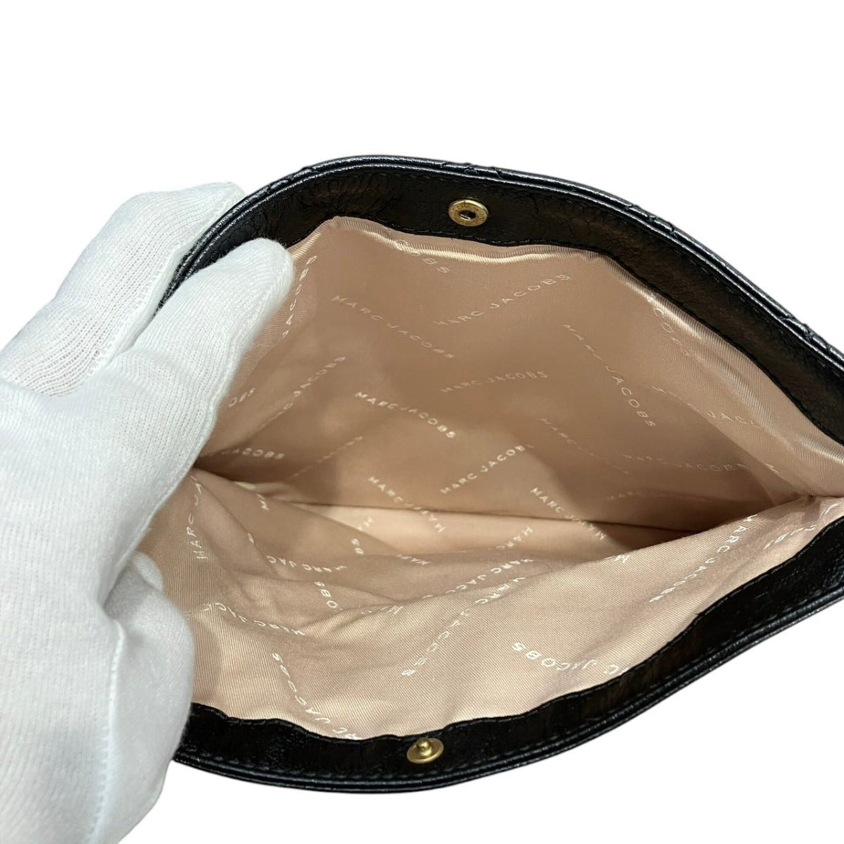 Marc Jacobs Black Leather Clutch Bag (Pre-Owned)