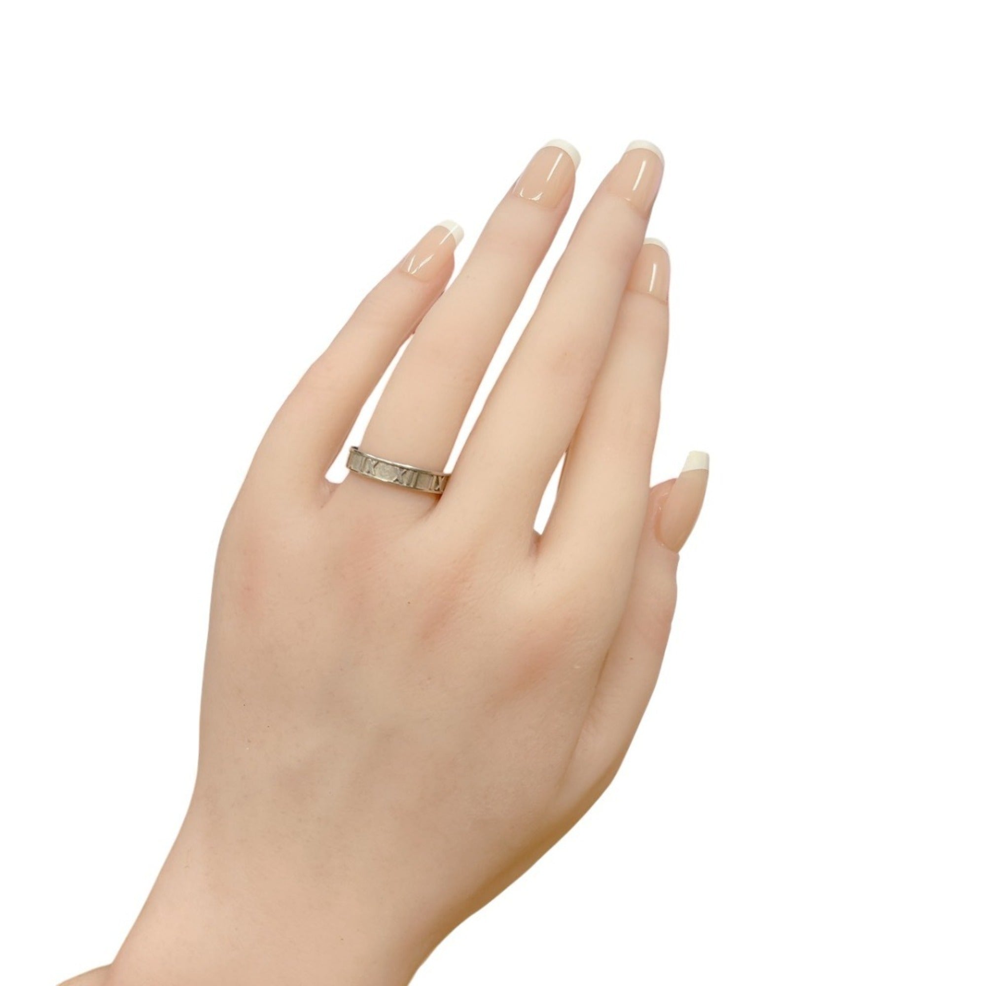 Tiffany Atlas Silver 925 Band Ring (Pre-Owned)