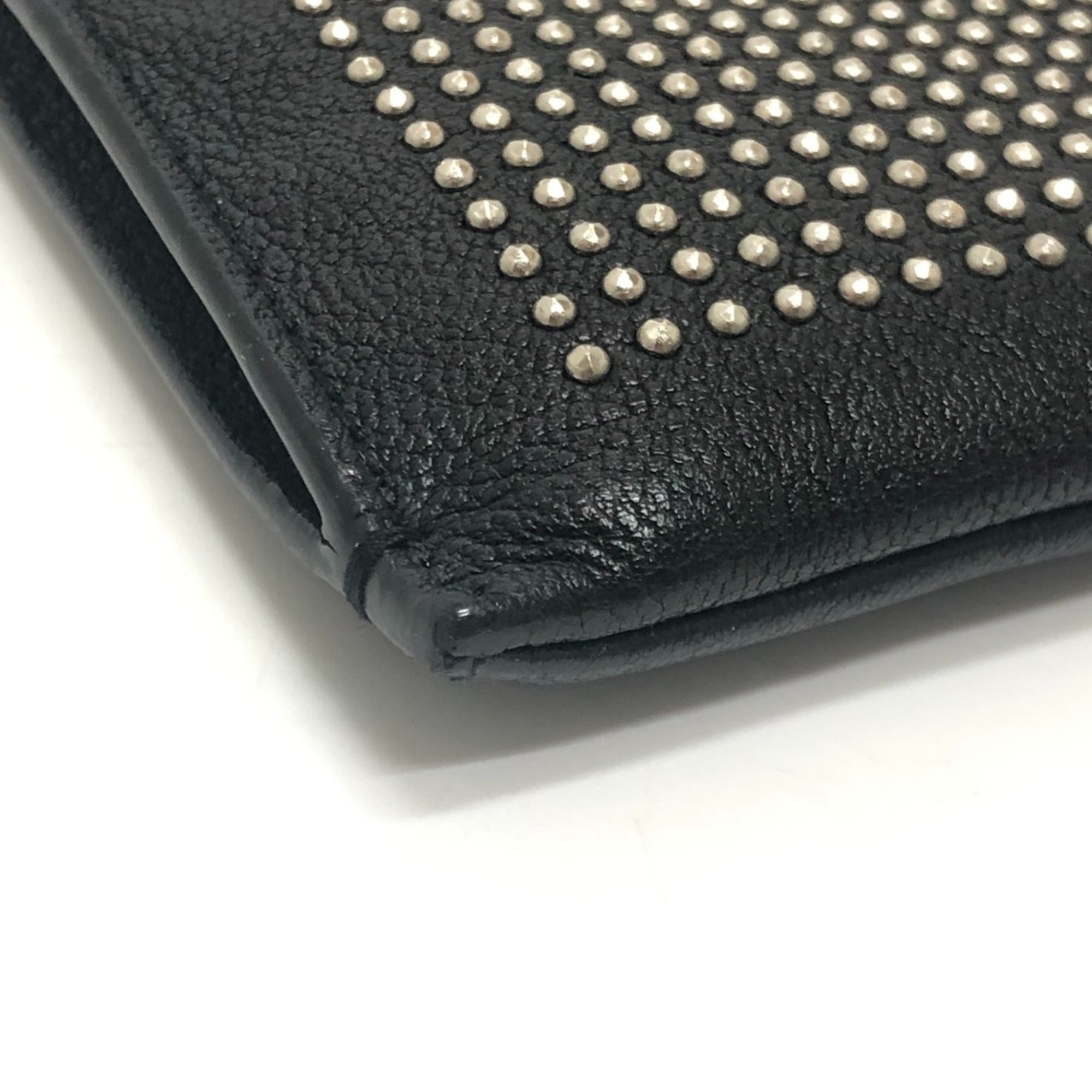 Saint Laurent Black Leather Clutch Bag (Pre-Owned)