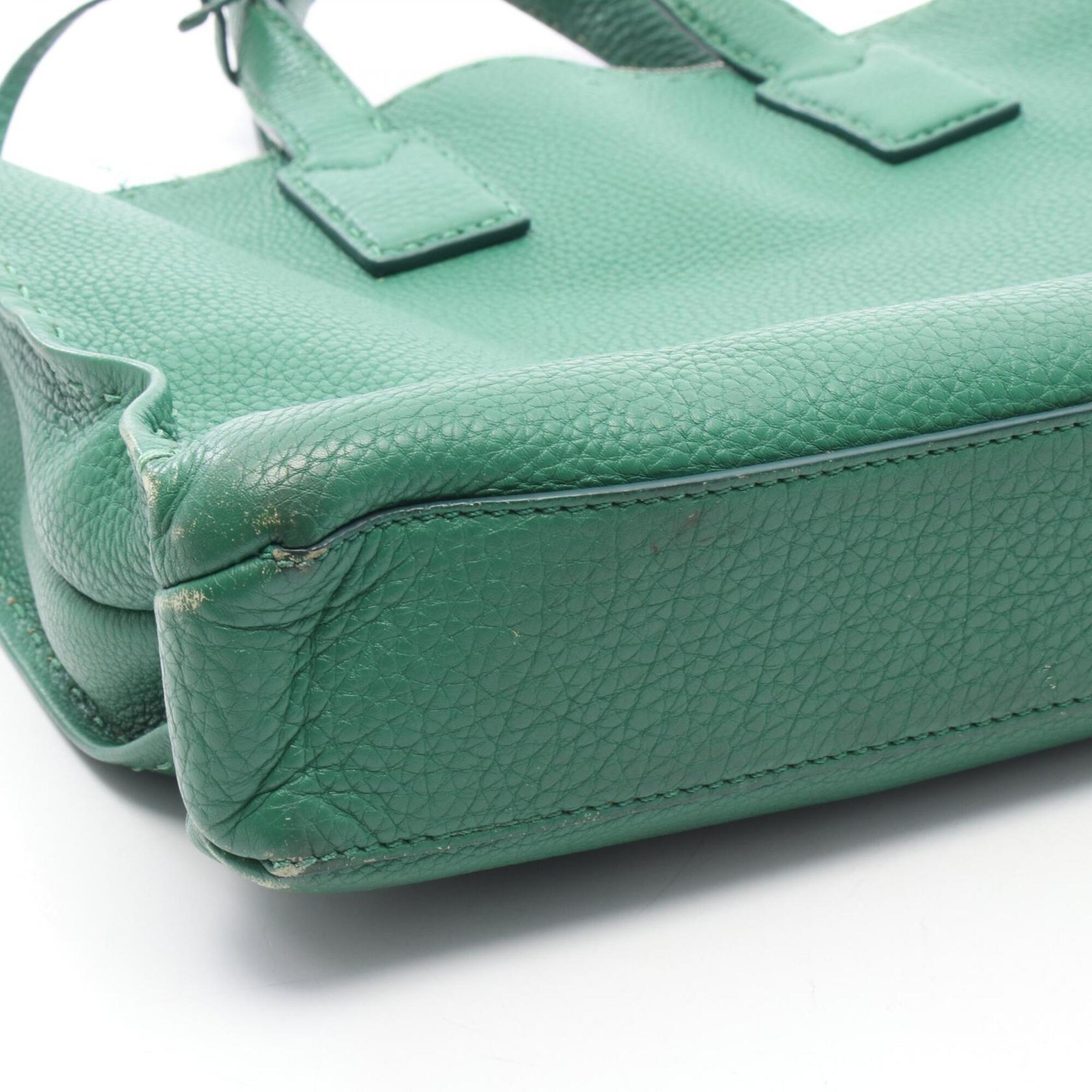 Fendi Green Leather Handbag (Pre-Owned)