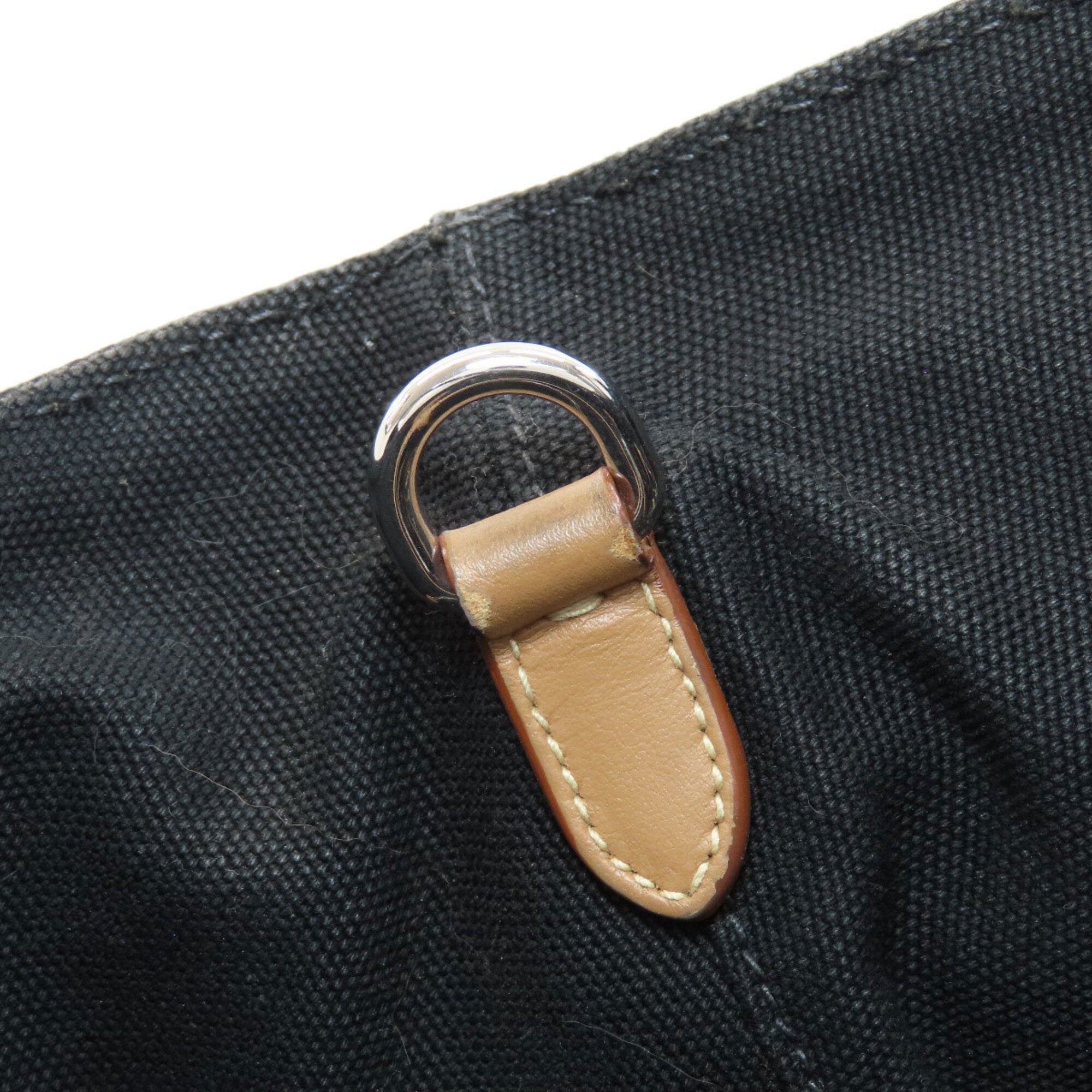 Prada Canapa Black Canvas Handbag (Pre-Owned)