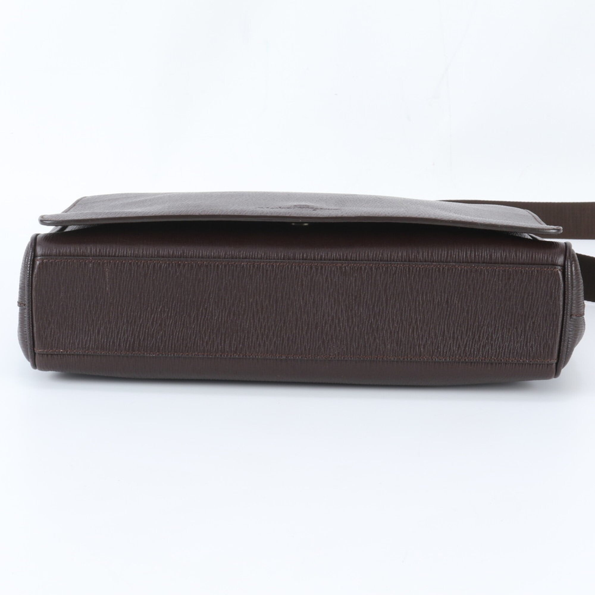 Salvatore Ferragamo Brown Leather Briefcase (Pre-Owned)