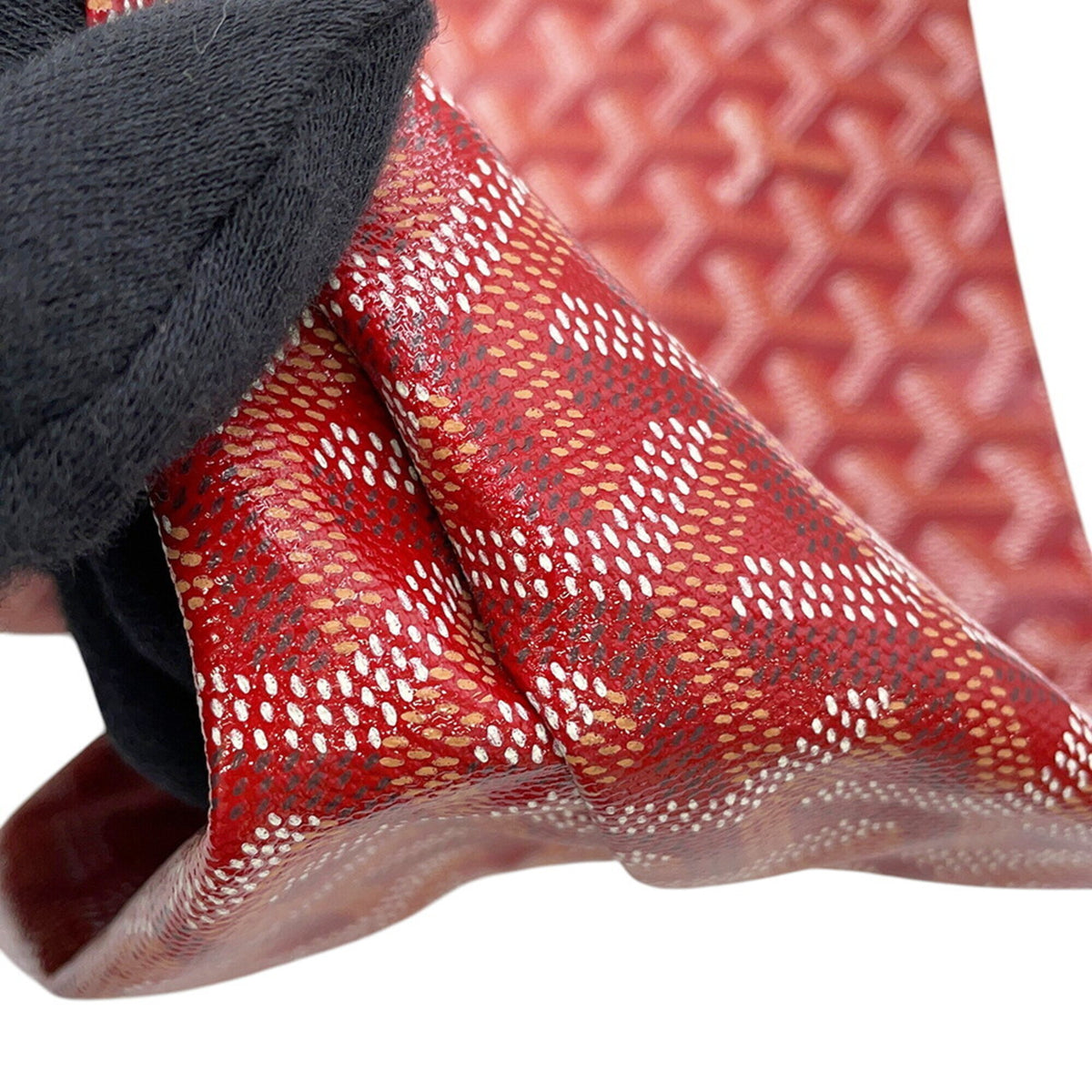 Goyard Red Color Pvc Leather Handbag Tote Bag (Pre-Owned)