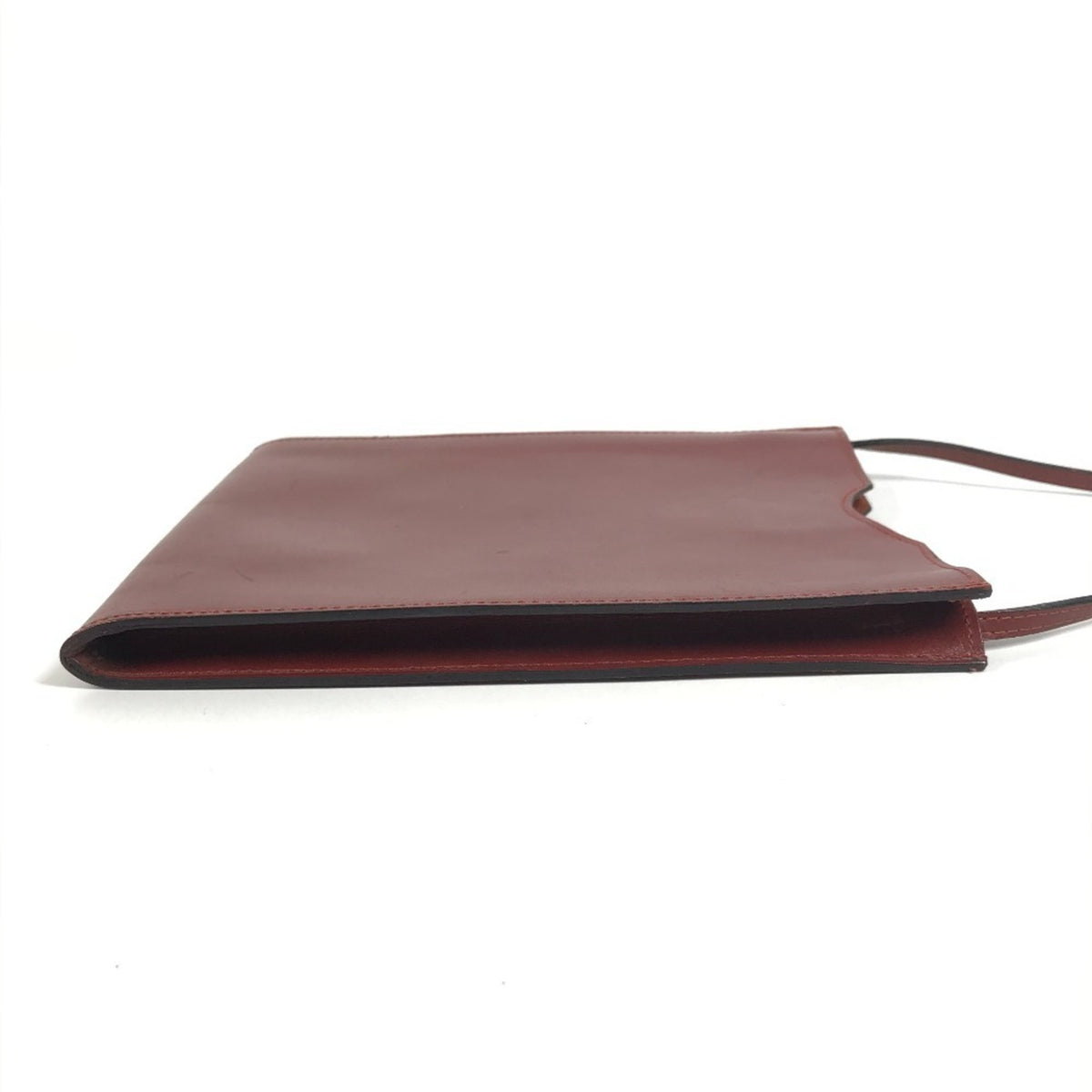 Hermes Brown Leather Pochette Shoulder Bag (Pre-Owned)